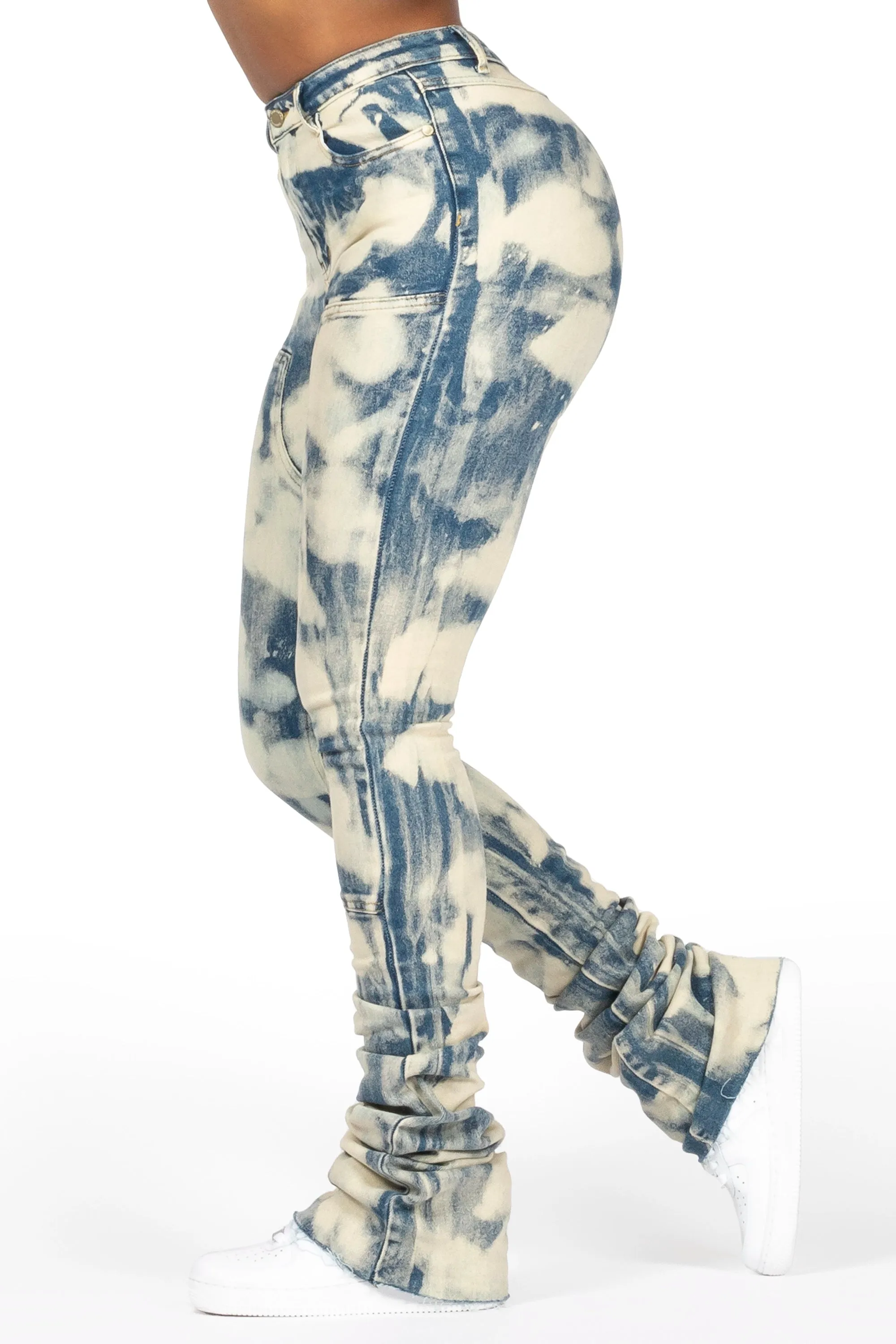 Dajsha Dirty Bleach Wash Super Stacked Jean sold by Rockstar Original product image thumbnail 3
