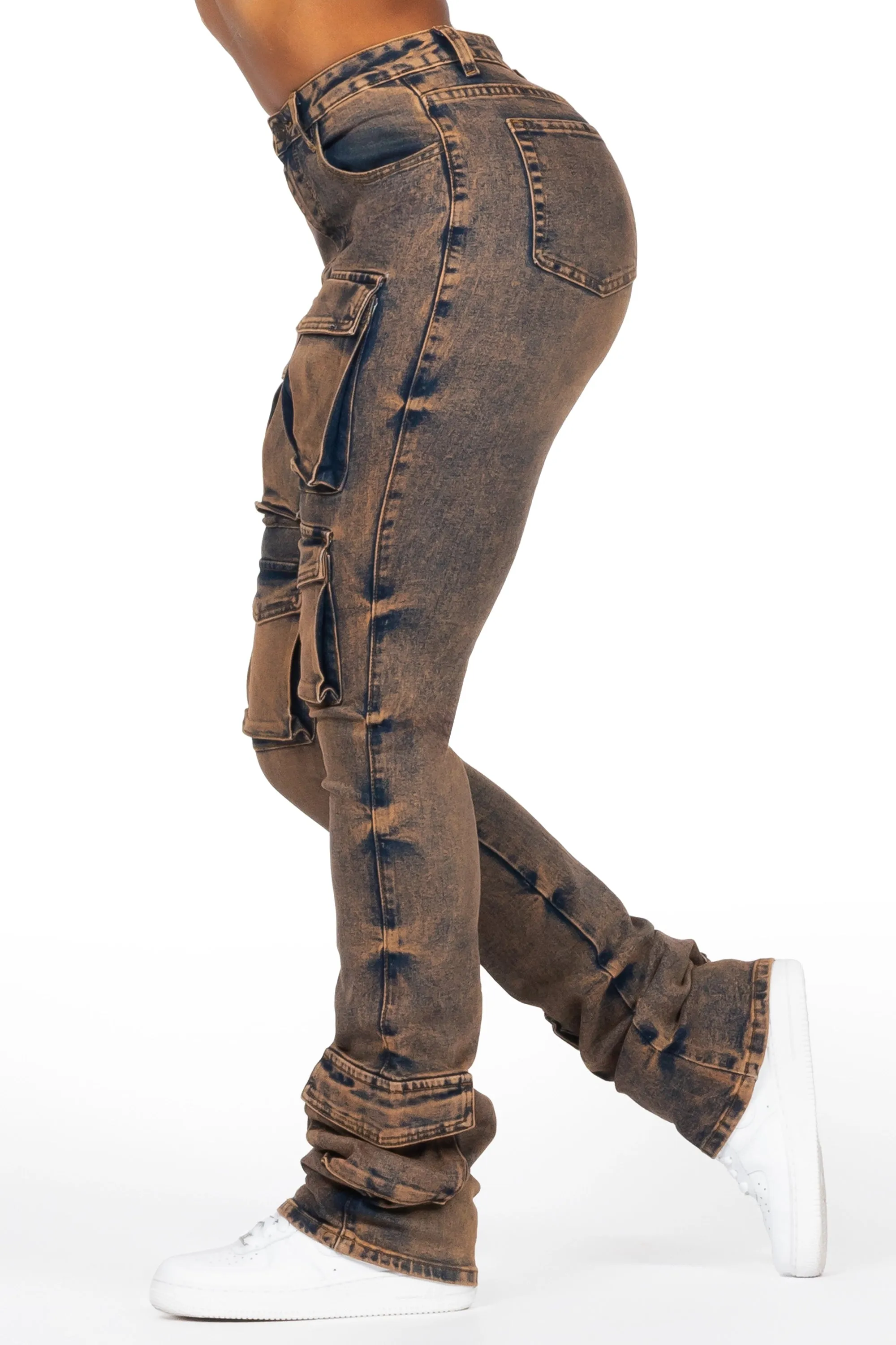 Angella Copper Cargo Super Stacked Jean sold by Rockstar Original product image thumbnail 3