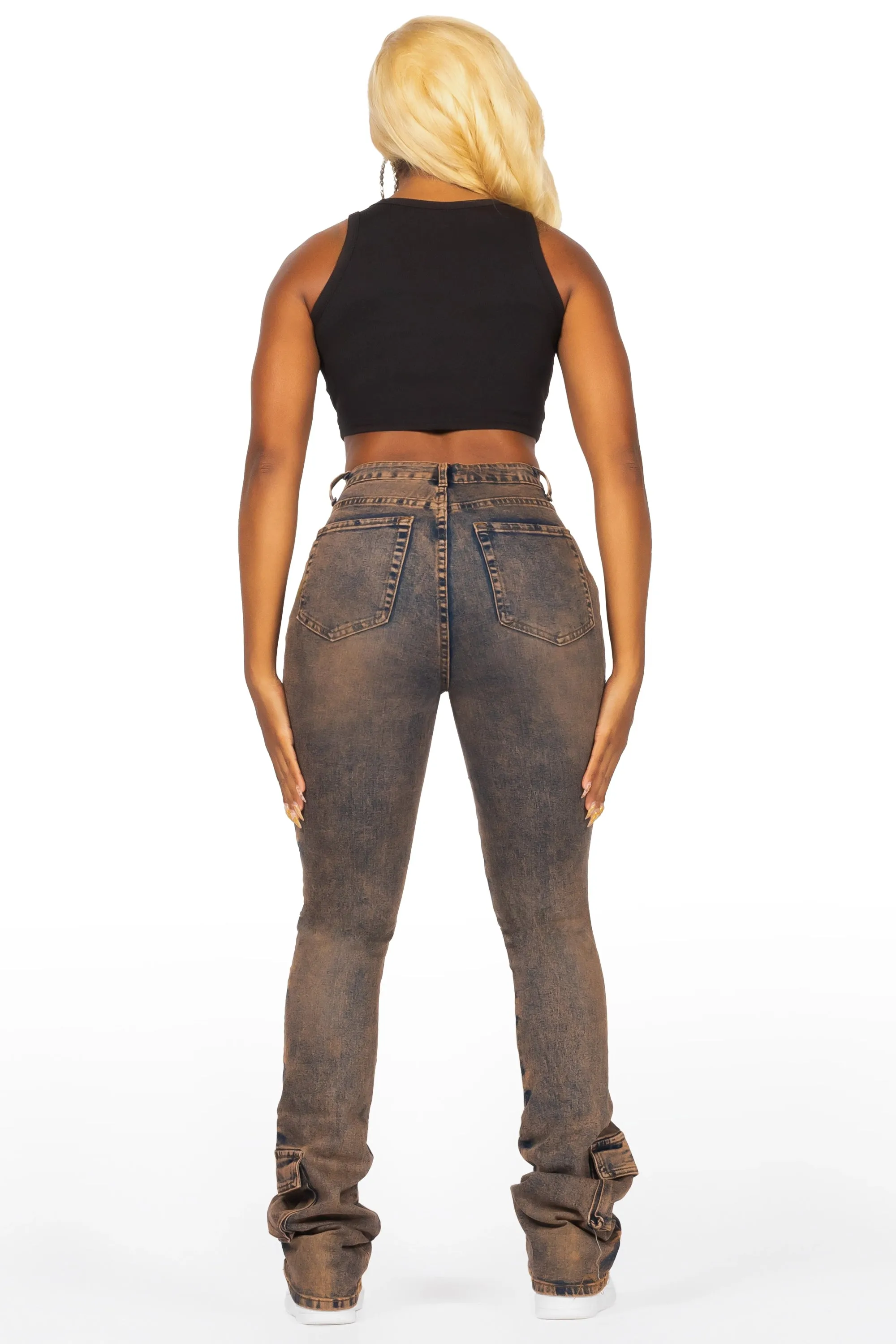 Angella Copper Cargo Super Stacked Jean sold by Rockstar Original product image thumbnail 5