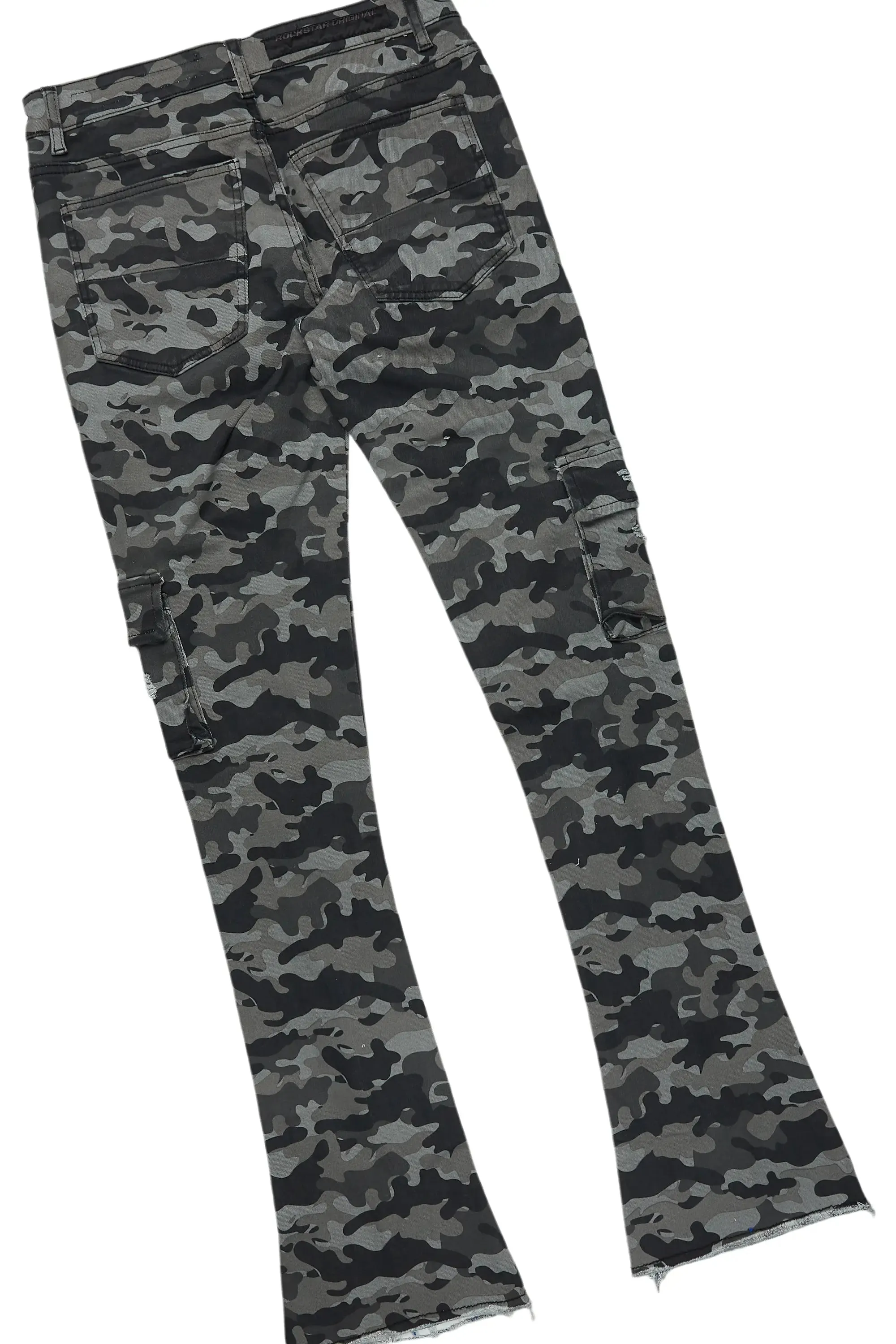 Waller Charcoal Hoodie/Stacked Flare Jean Bundle sold by Rockstar Original product image thumbnail 4