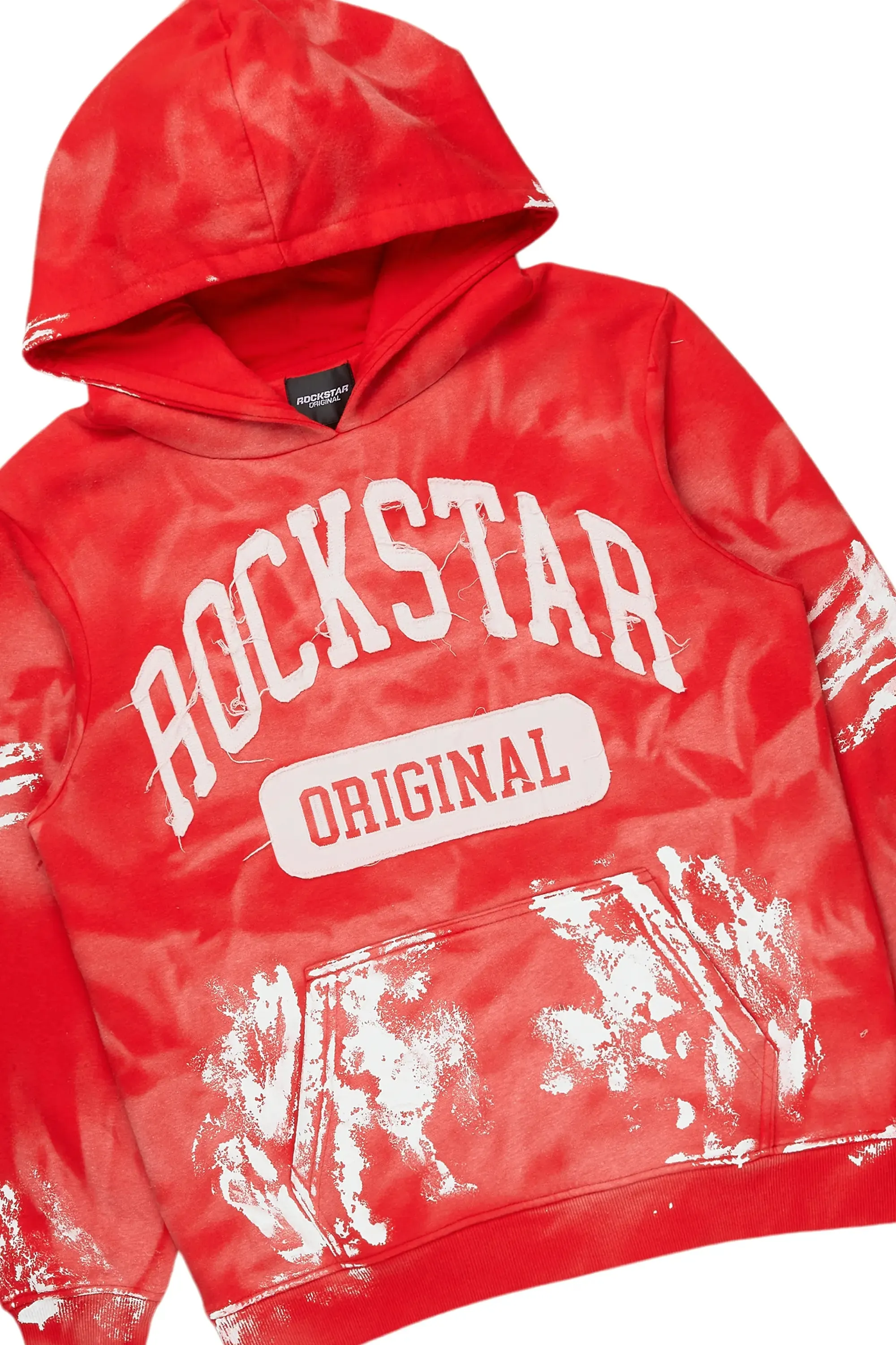 Karlo Red Hoodie/Super Stacked Flare Jean Bundle sold by Rockstar Original product image thumbnail 2