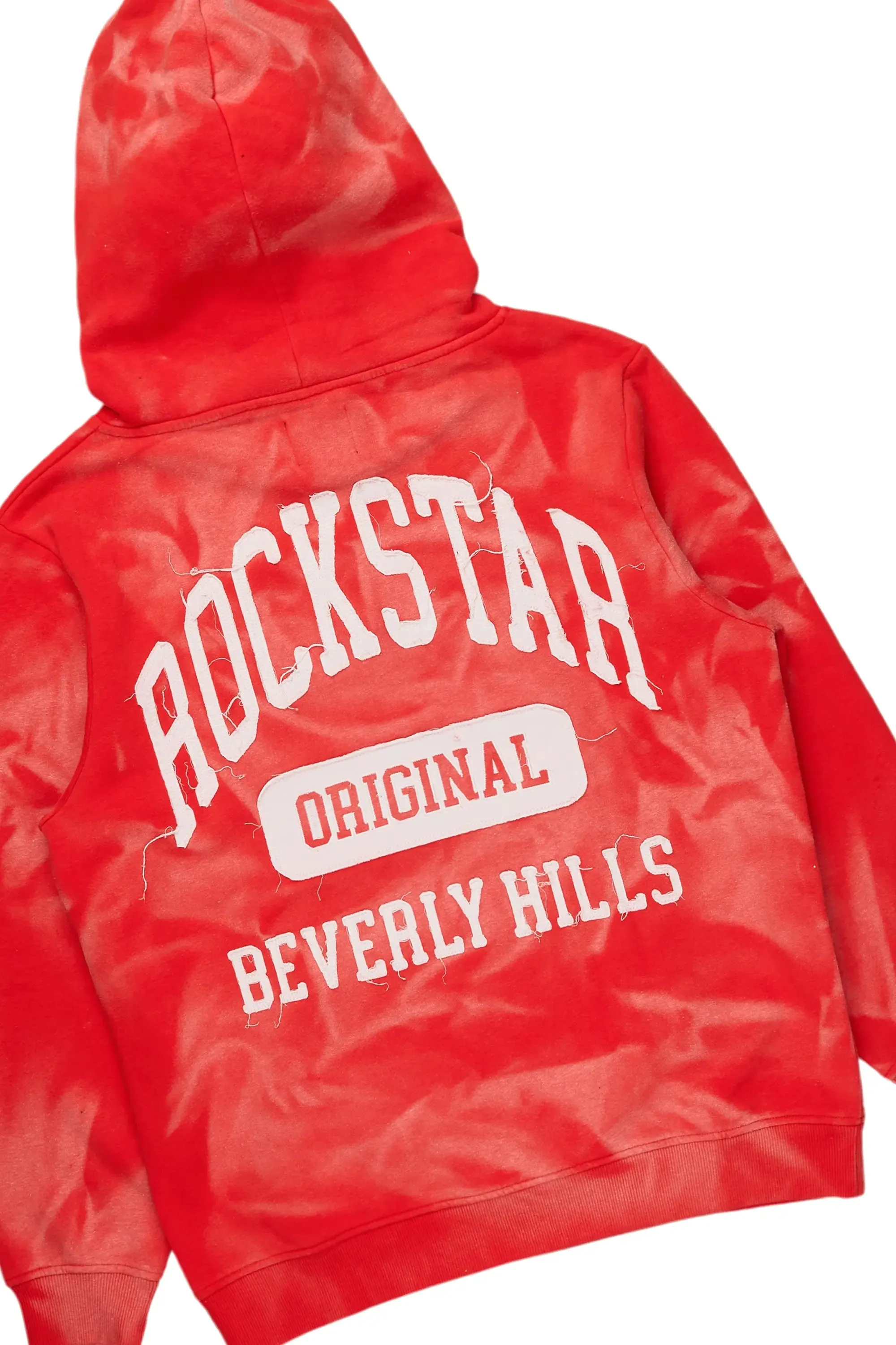 Karlo Red Hoodie/Super Stacked Flare Jean Bundle sold by Rockstar Original product image thumbnail 3