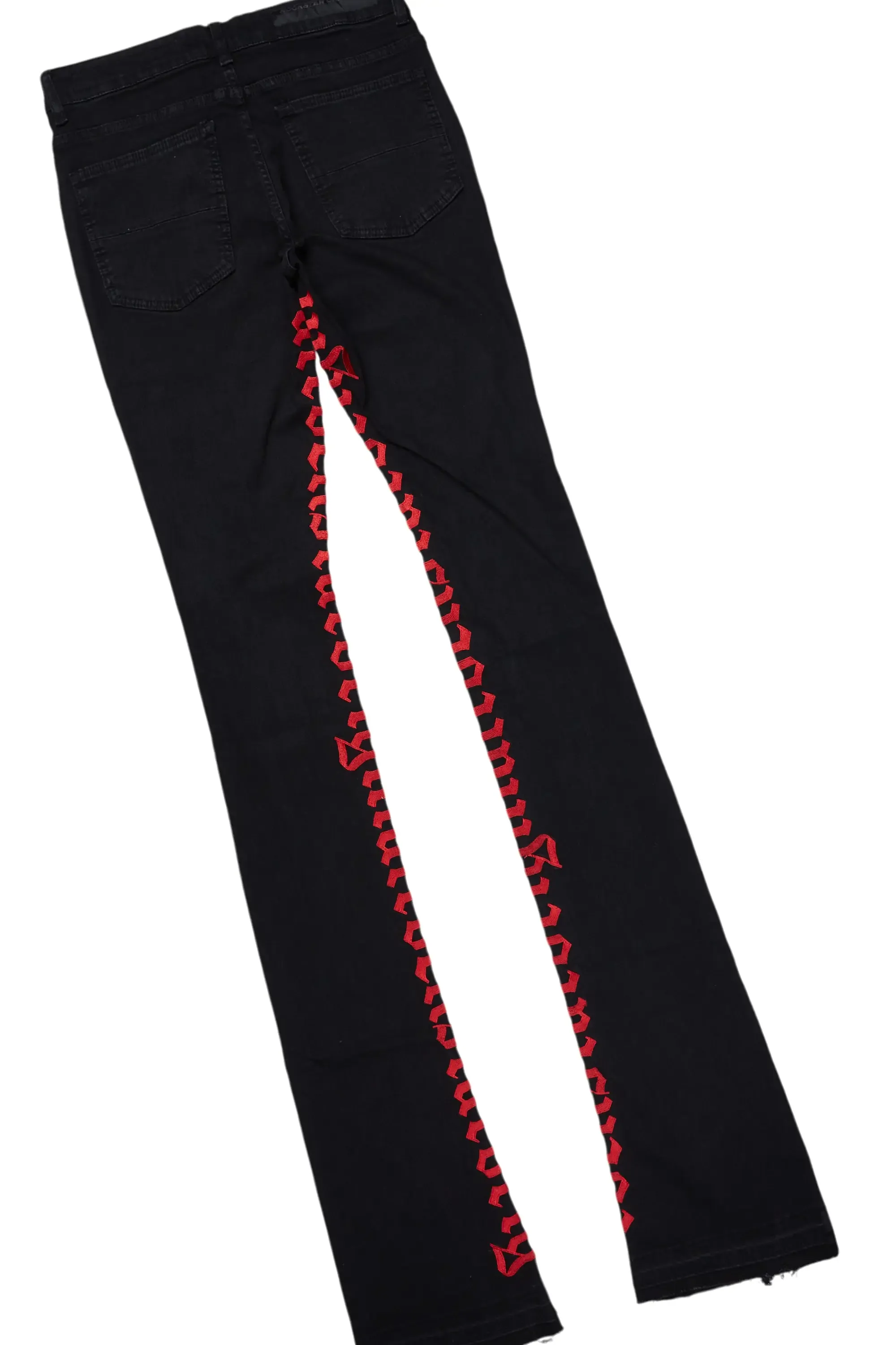 Karlo Red Hoodie/Super Stacked Flare Jean Bundle sold by Rockstar Original product image thumbnail 5