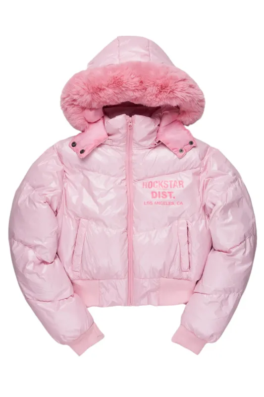 Moncia Pink Puffer Jacket sold by Rockstar Original