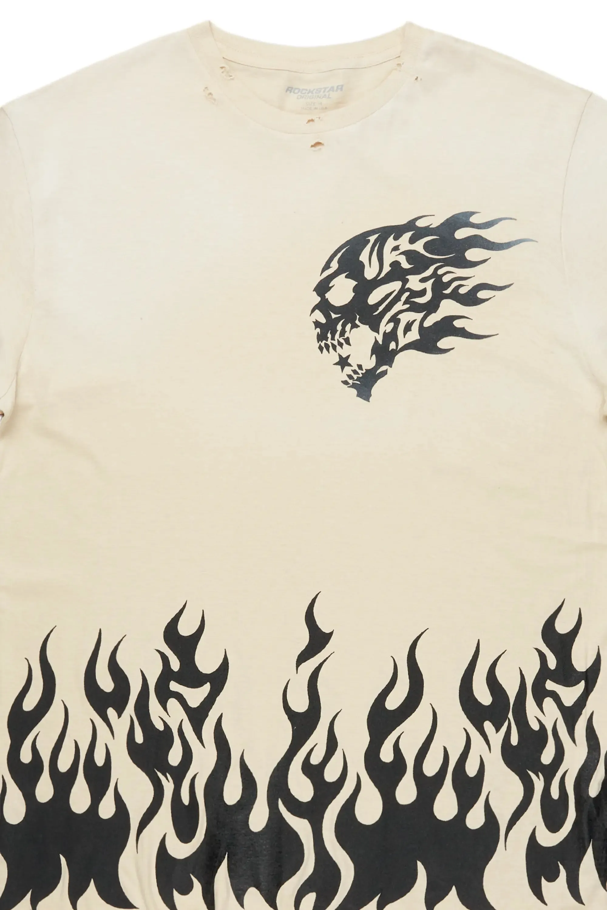 Bubble Beige Oversized Graphic T-Shirt sold by Rockstar Original product image thumbnail 2