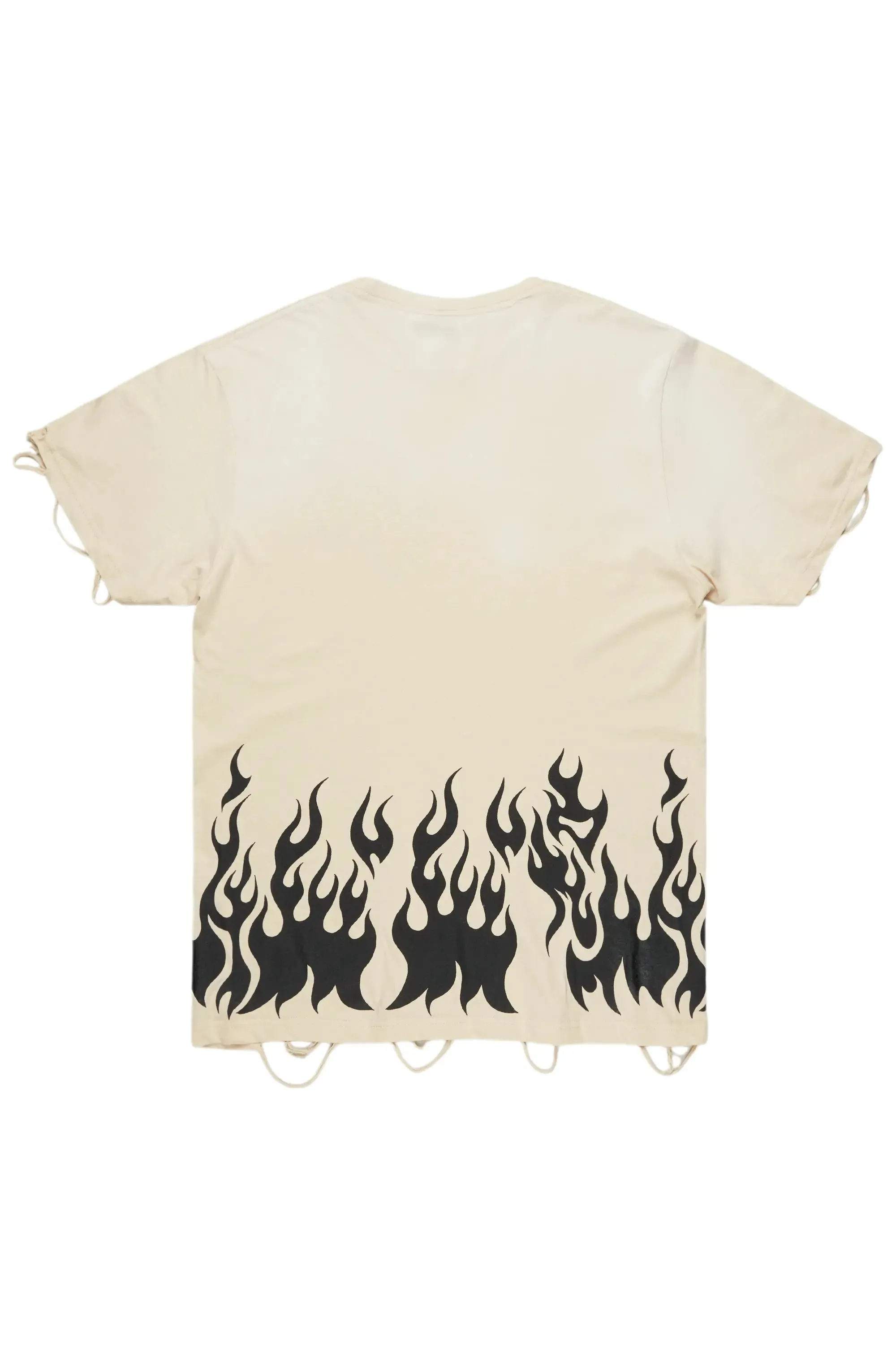 Bubble Beige Oversized Graphic T-Shirt sold by Rockstar Original product image thumbnail 3