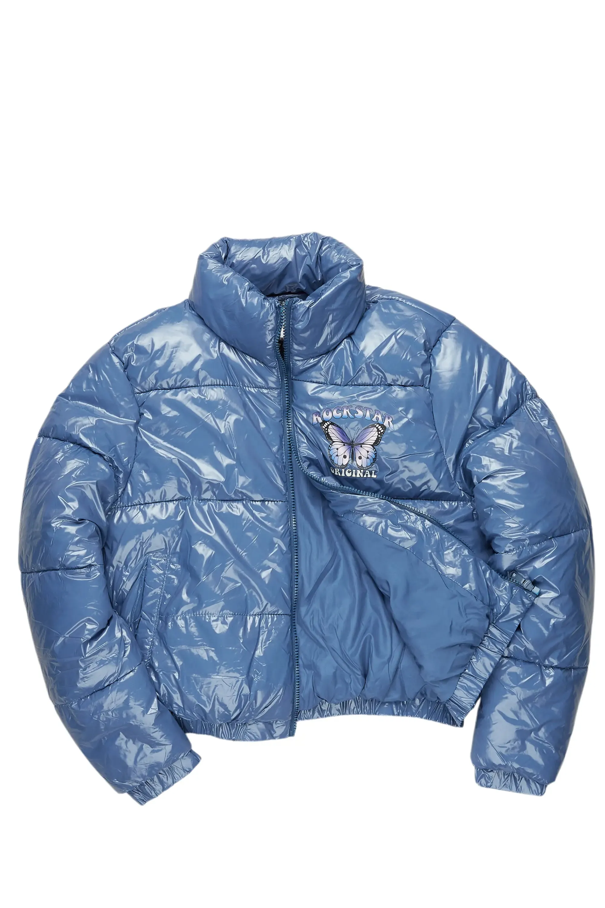 Cecilia Blue Puffer Jacket sold by Rockstar Original product image thumbnail 2