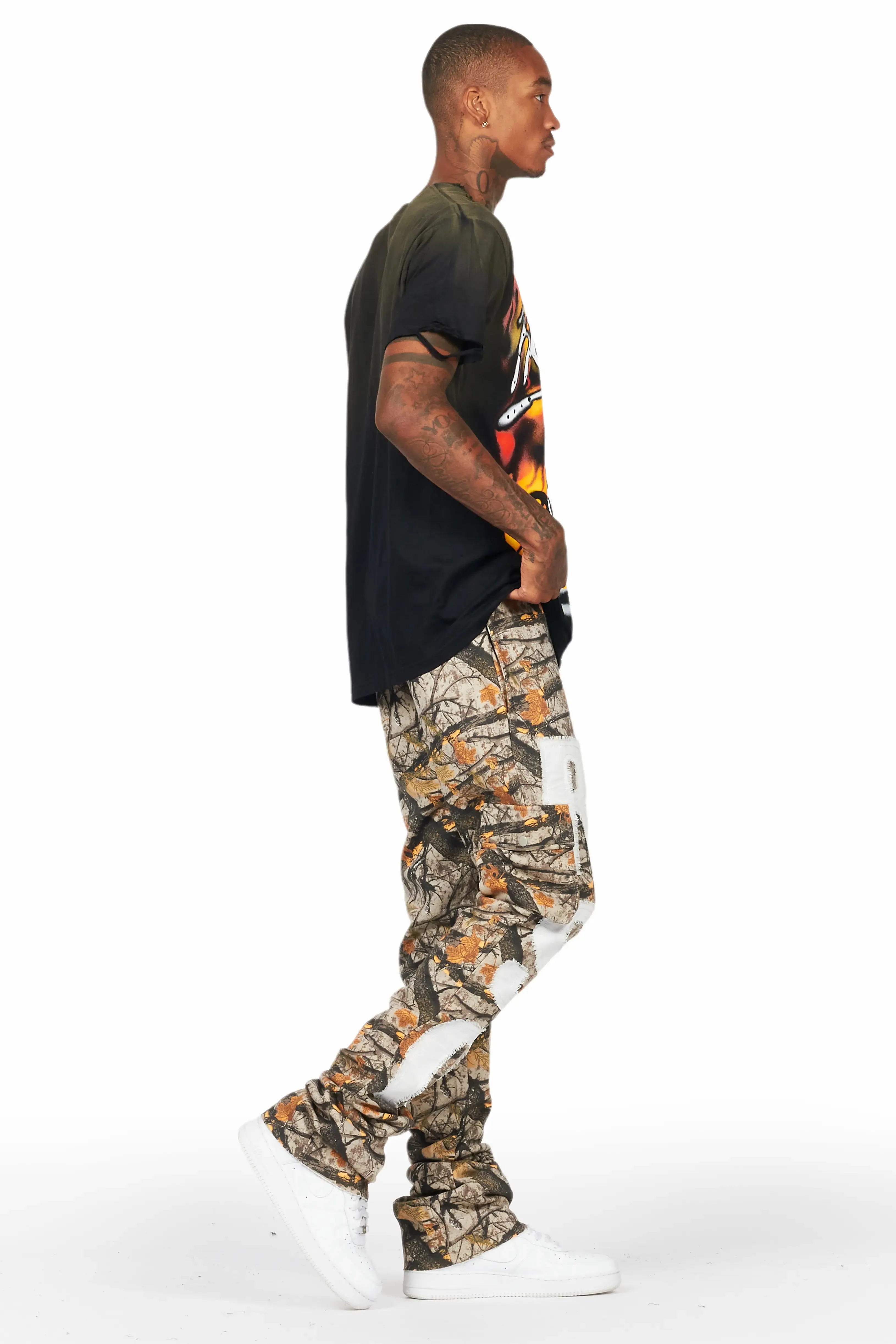 Admir Tree Camo Stacked Flare Pant sold by Rockstar Original product image thumbnail 3