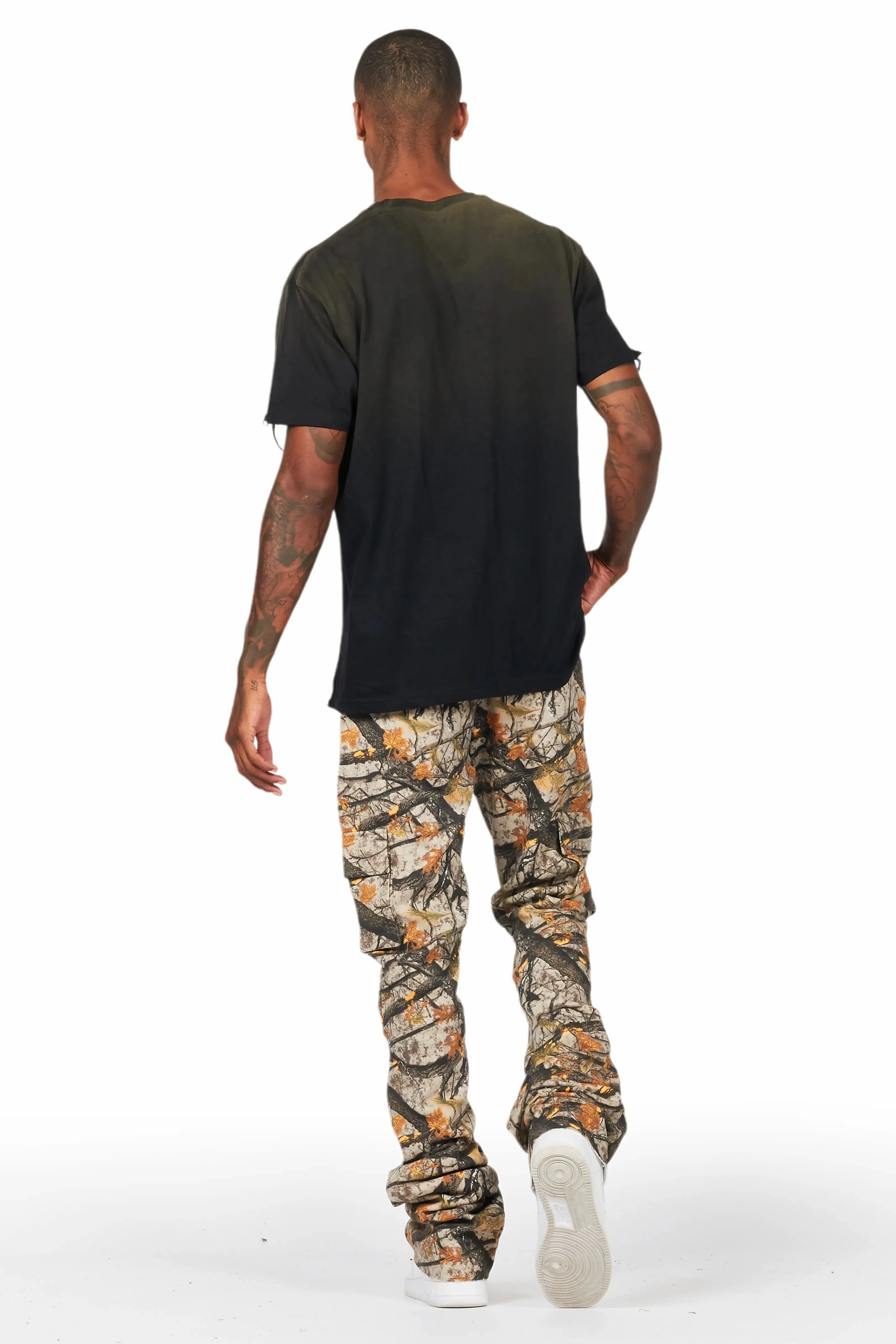 Admir Tree Camo Stacked Flare Pant sold by Rockstar Original product image thumbnail 4