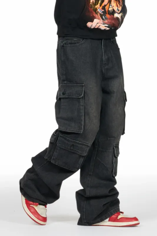 Cortie Black Baggy Fit Jean sold by Rockstar Original
