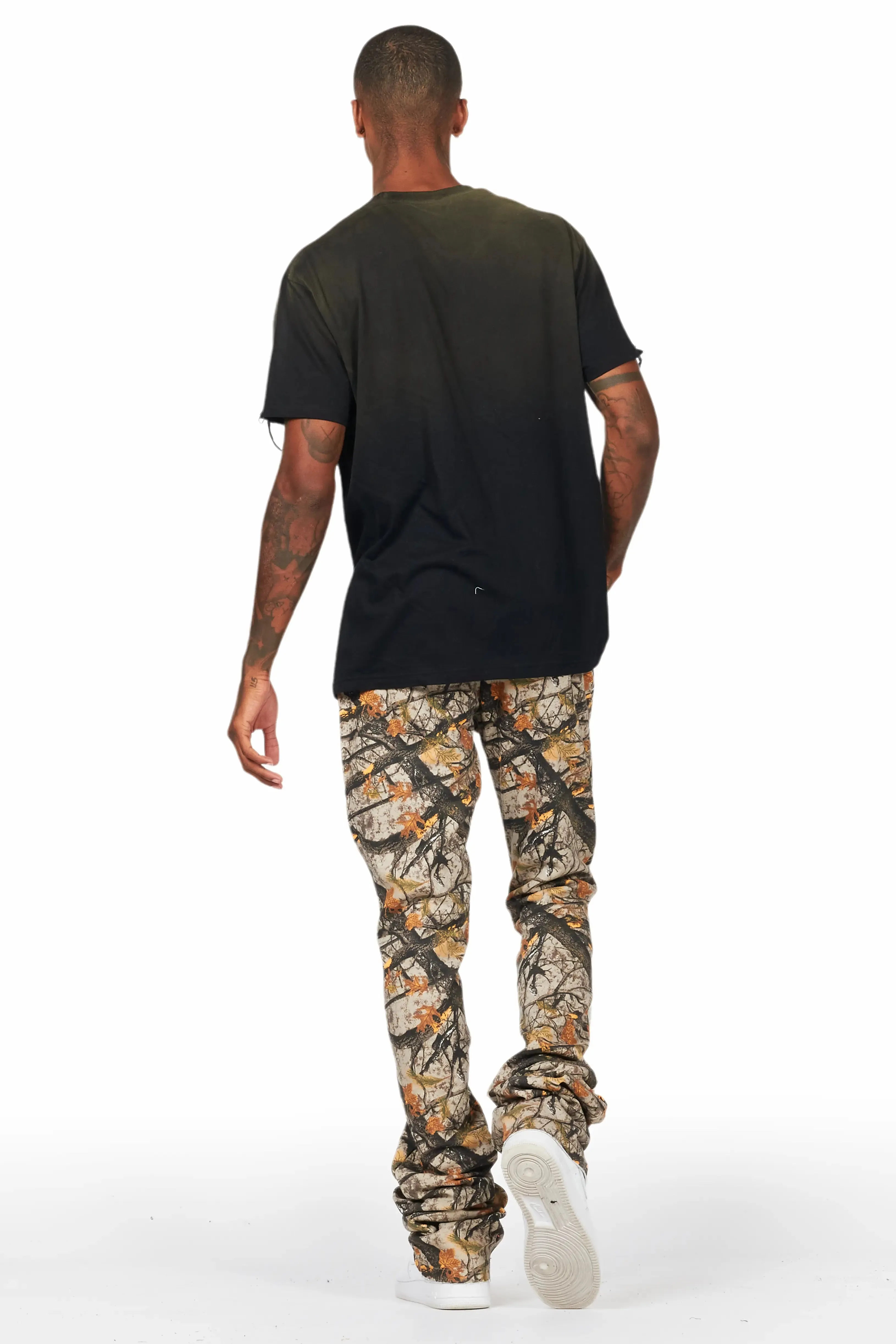 Bansi Tree Camo Super Stacked Trackpant sold by Rockstar Original product image thumbnail 5