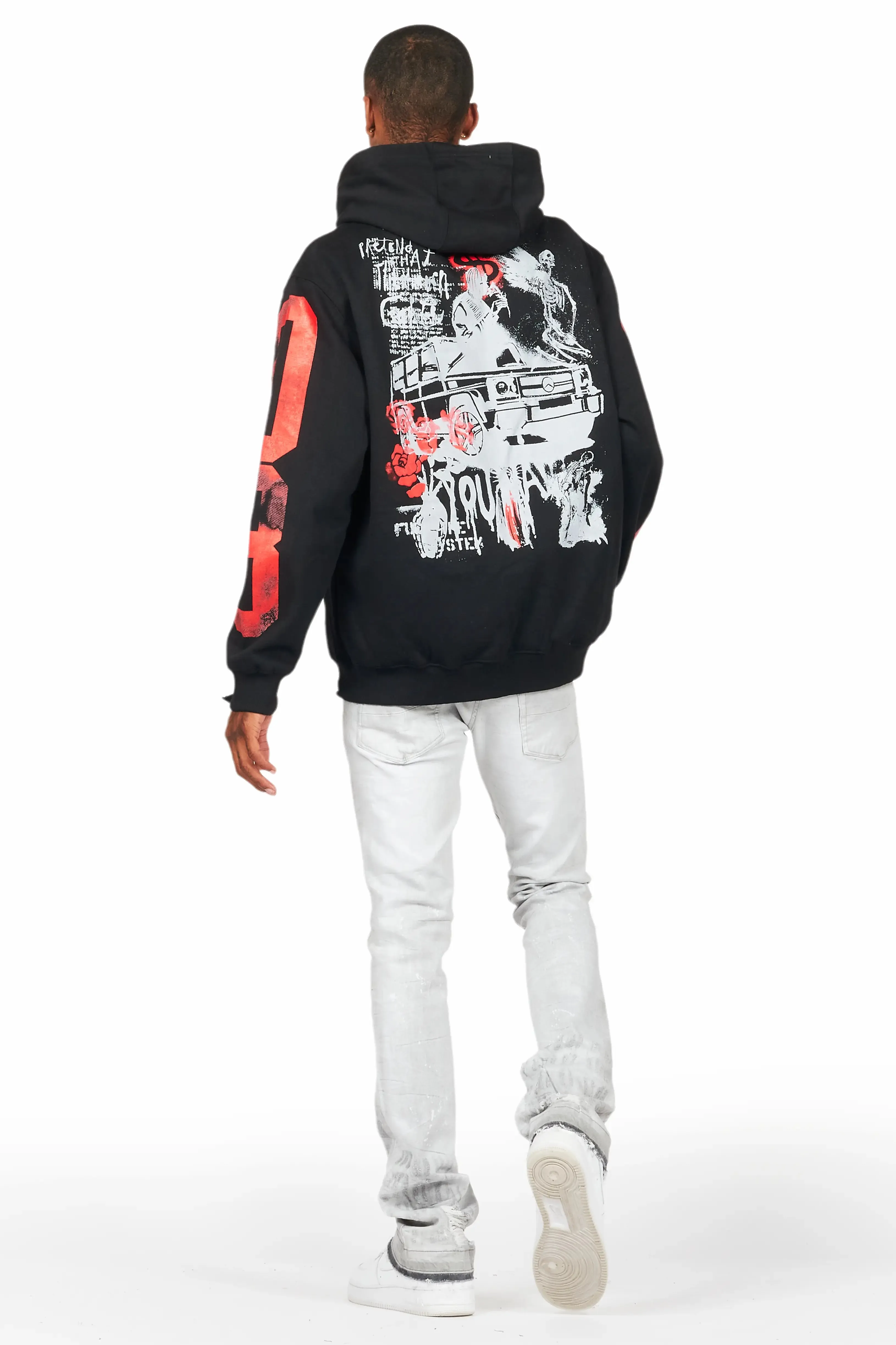 Molter Light Grey Stacked Flare Jean sold by Rockstar Original product image thumbnail 5