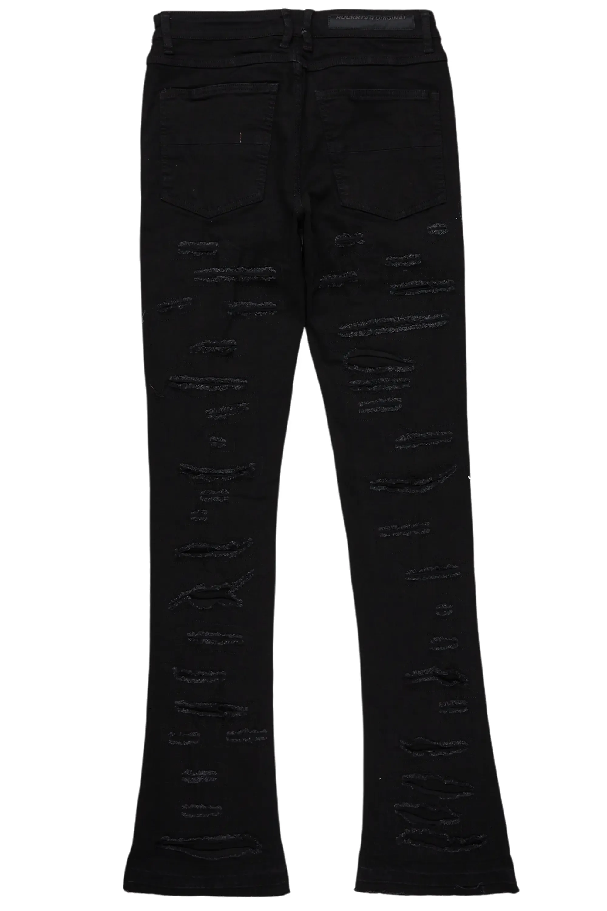 Eliseo Black Painter Stacked Flare Jean sold by Rockstar Original product image thumbnail 3