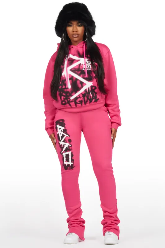 Tanesha Hot Pink Super Stacked Trackset sold by Rockstar Original