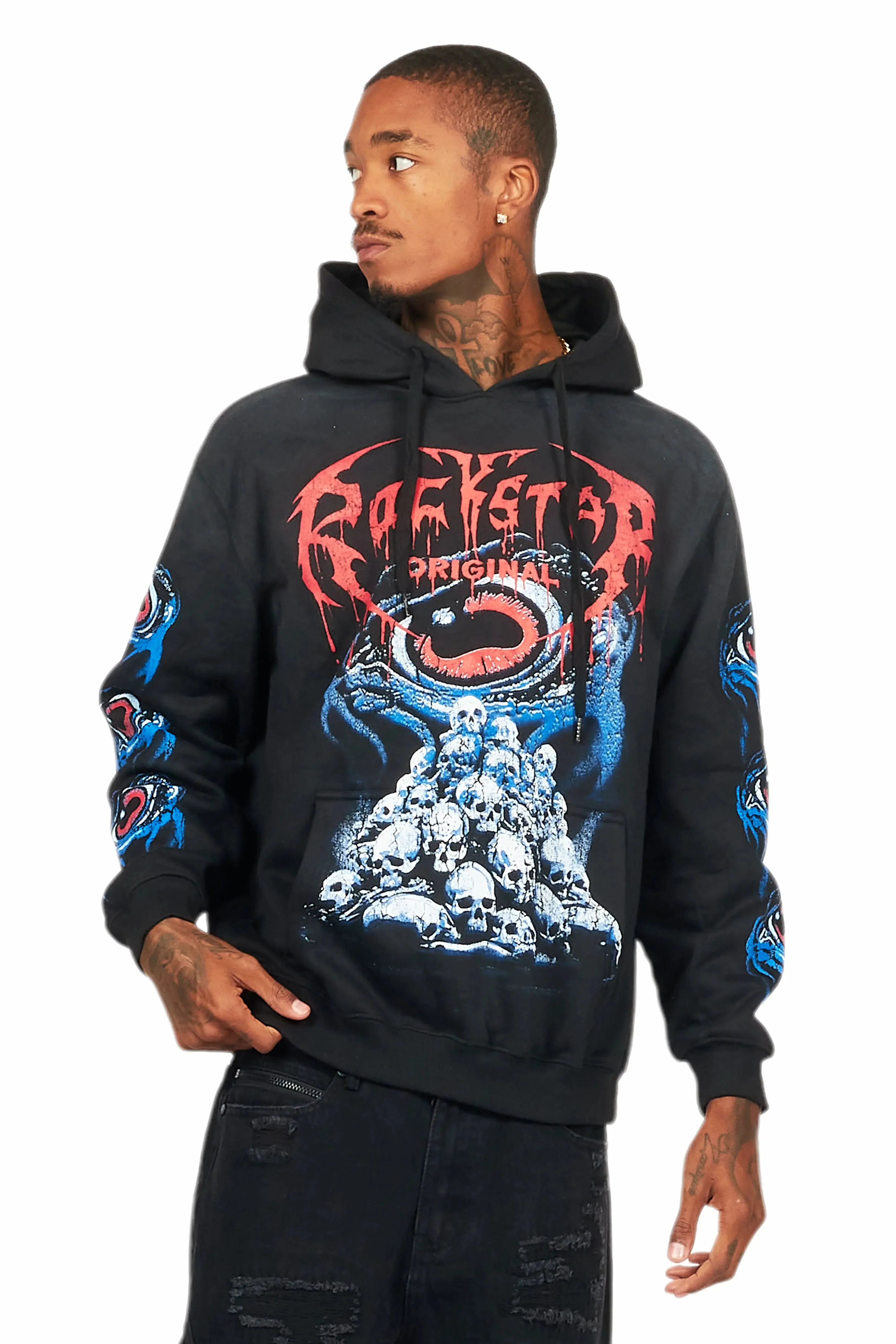 Vicious Black Graphic Hoodie sold by Rockstar Original