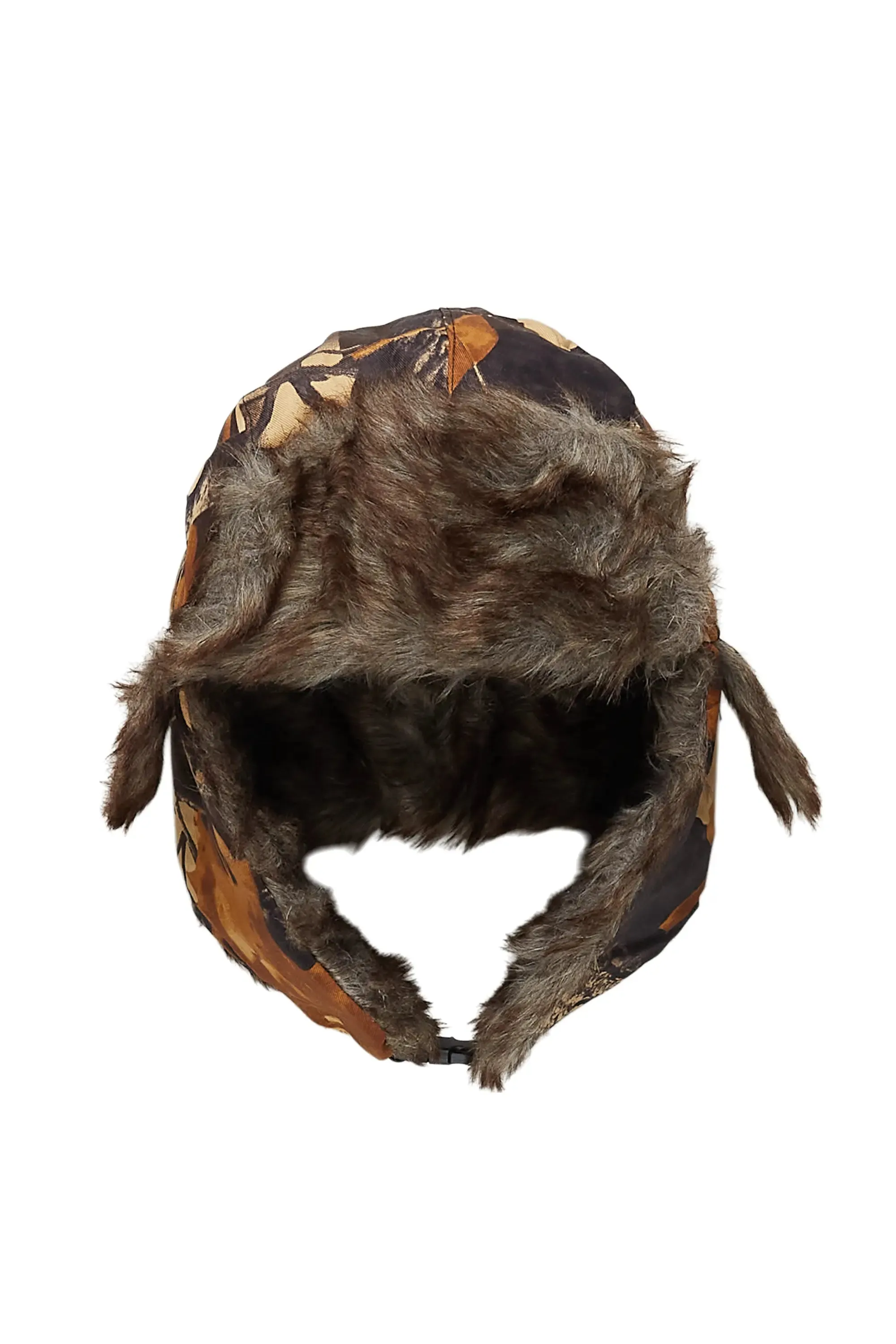 Saburo Brown Tree Camo Faux Fur Trapper Hat sold by Rockstar Original product image thumbnail 2