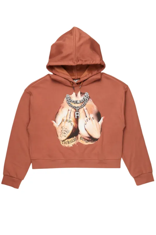 Deana Brown Crop Hoodie sold by Rockstar Original