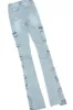 Jakeisha White/Blue T-Shirt/Super Stacked Jean Set sold by Rockstar Original