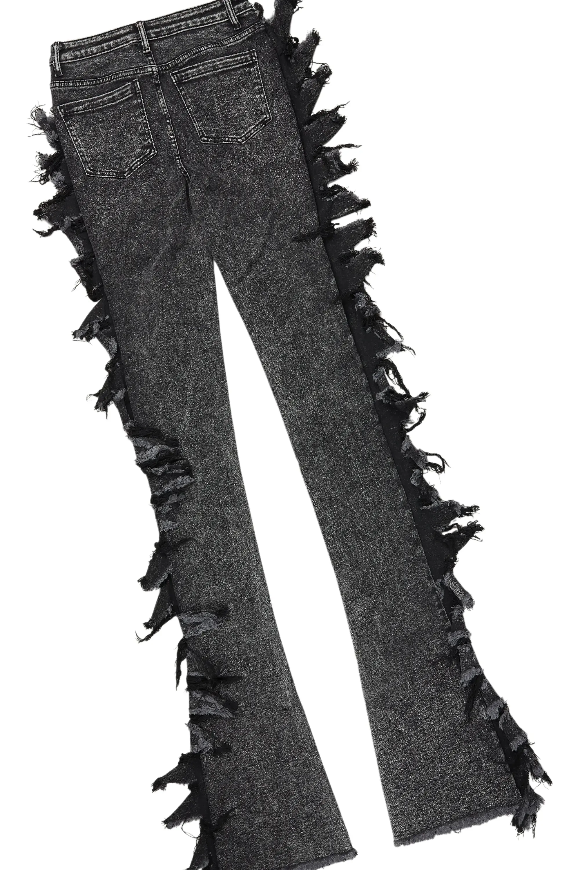 Avona White/Black T-Shirt/Super Stacked Jean Set sold by Rockstar Original product image thumbnail 4