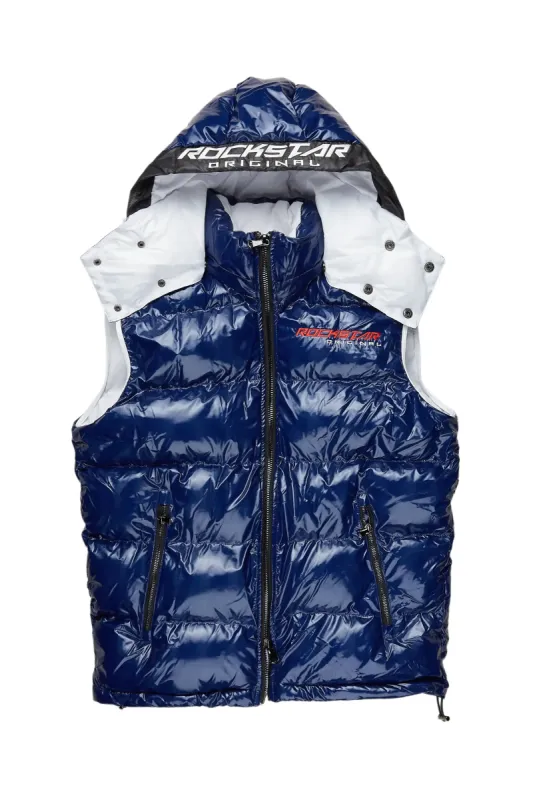 Alasia Royal Blue Puffer Vest sold by Rockstar Original