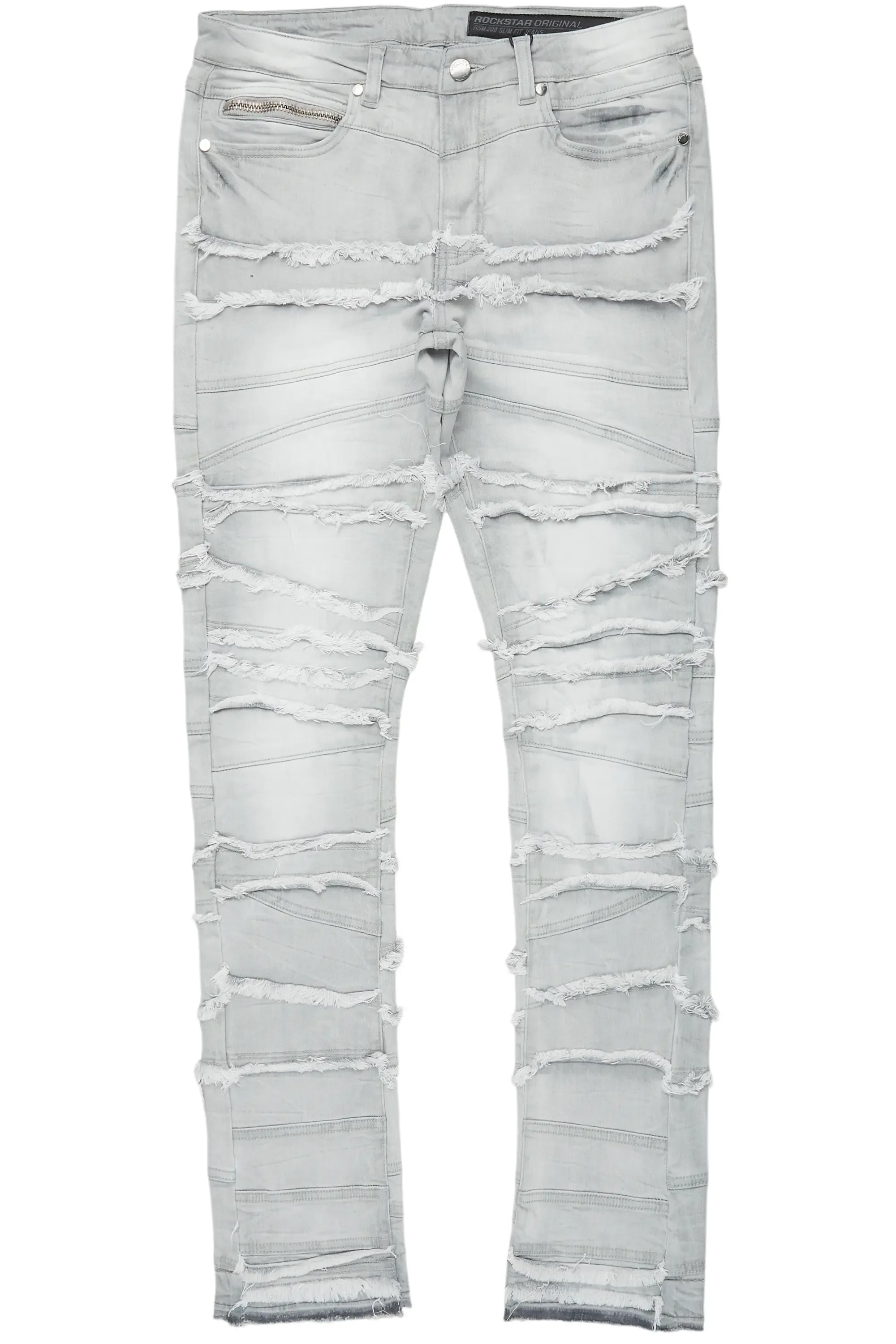 Franko Light Grey Slim Fit Jean sold by Rockstar Original product image thumbnail 2