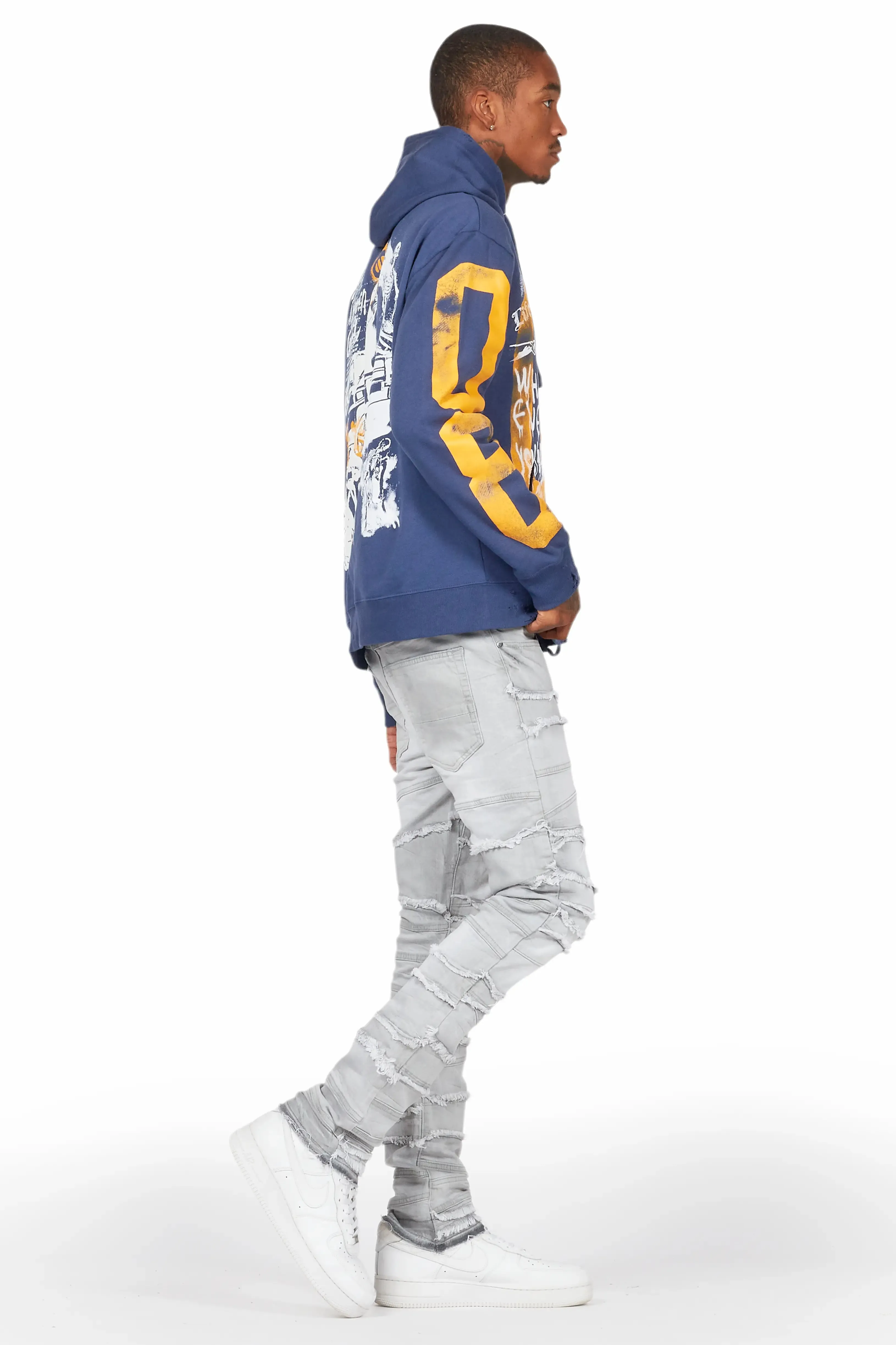 Franko Light Grey Slim Fit Jean sold by Rockstar Original product image thumbnail 4