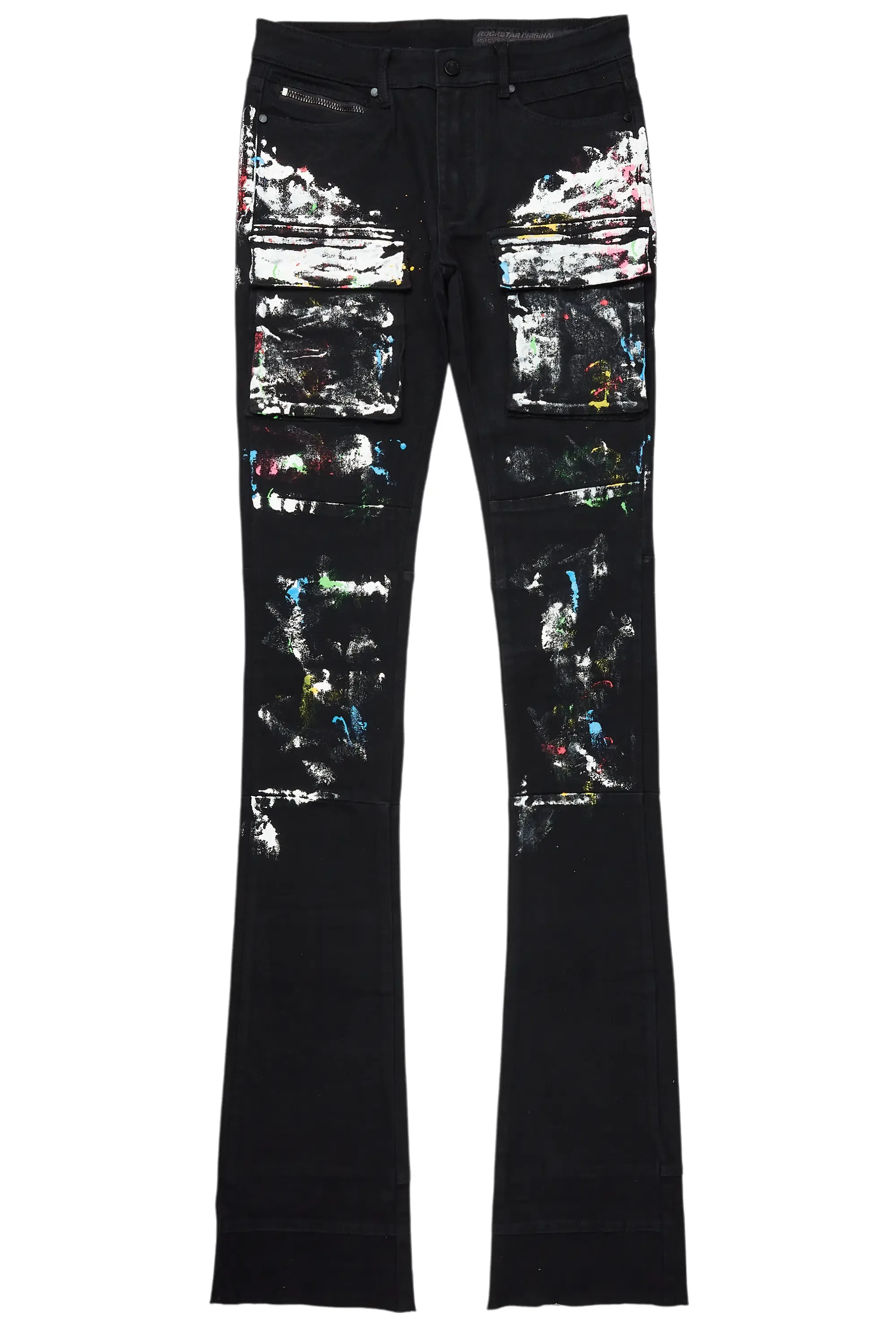 Danello Black Painter Super Stacked Flare Jean sold by Rockstar Original product image thumbnail 2