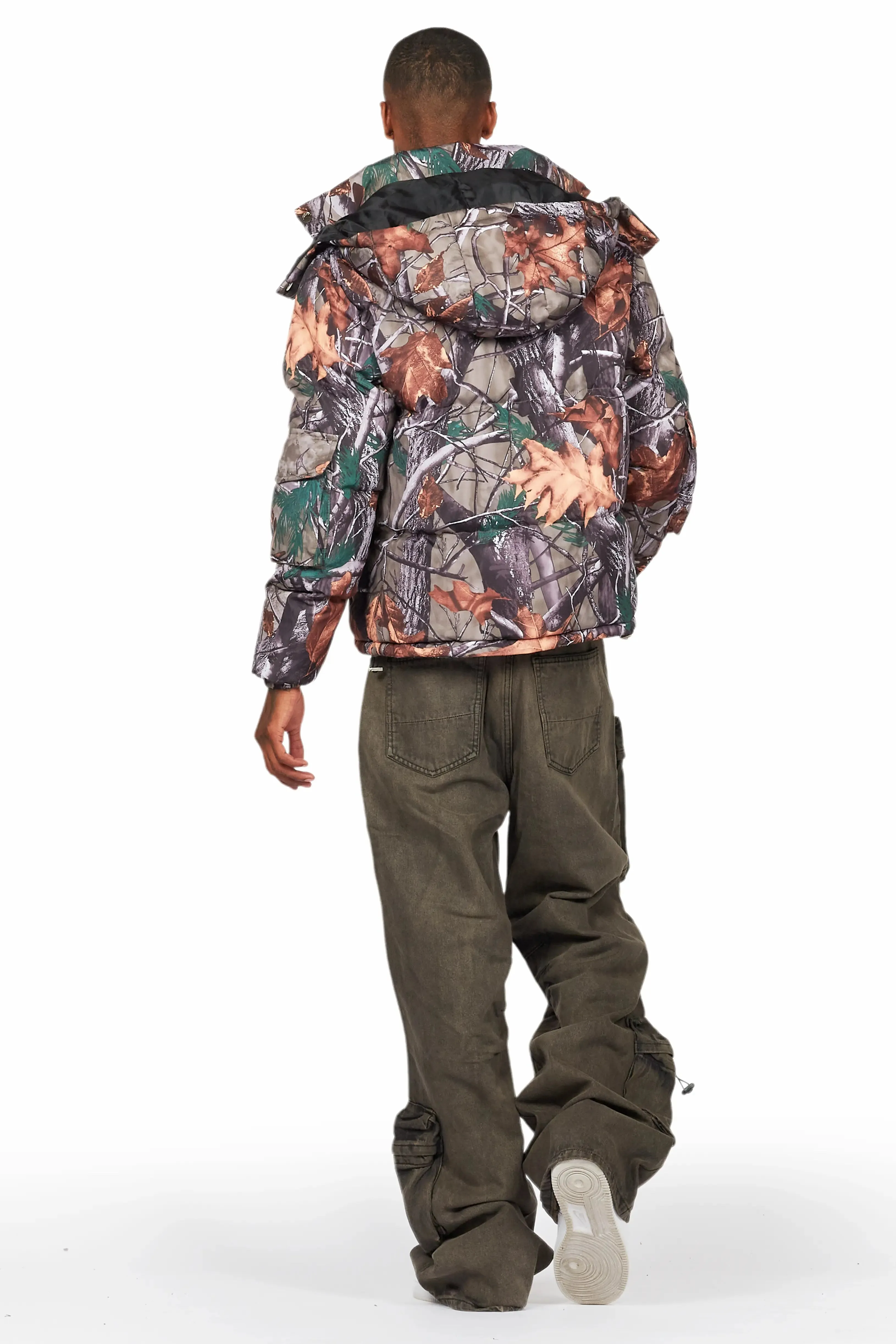 Cazer Dark Grey Baggy Fit Cargo Jean sold by Rockstar Original product image thumbnail 5