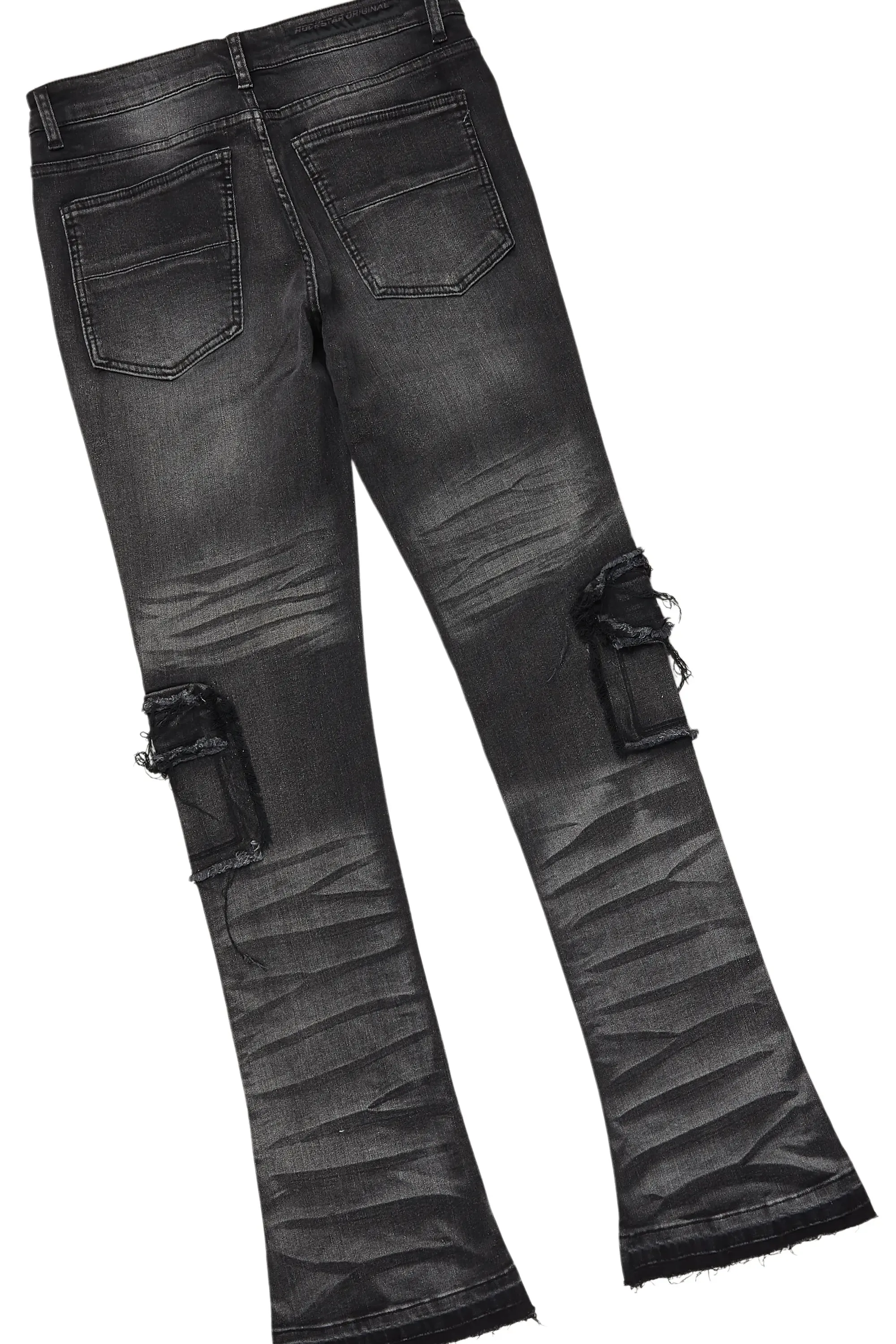 Tally Black Hoodie/Stacked Flare Jean Bundle sold by Rockstar Original product image thumbnail 4