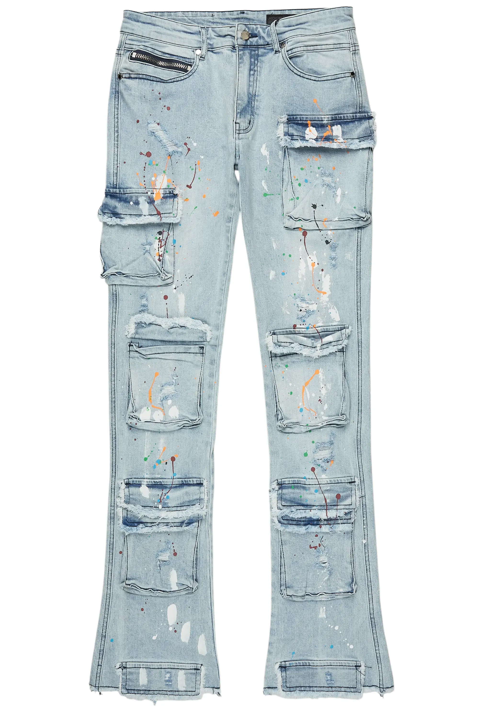 Orien Blue Painter Stacked Flare Jean sold by Rockstar Original product image thumbnail 2
