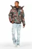 Orien Blue Painter Stacked Flare Jean sold by Rockstar Original