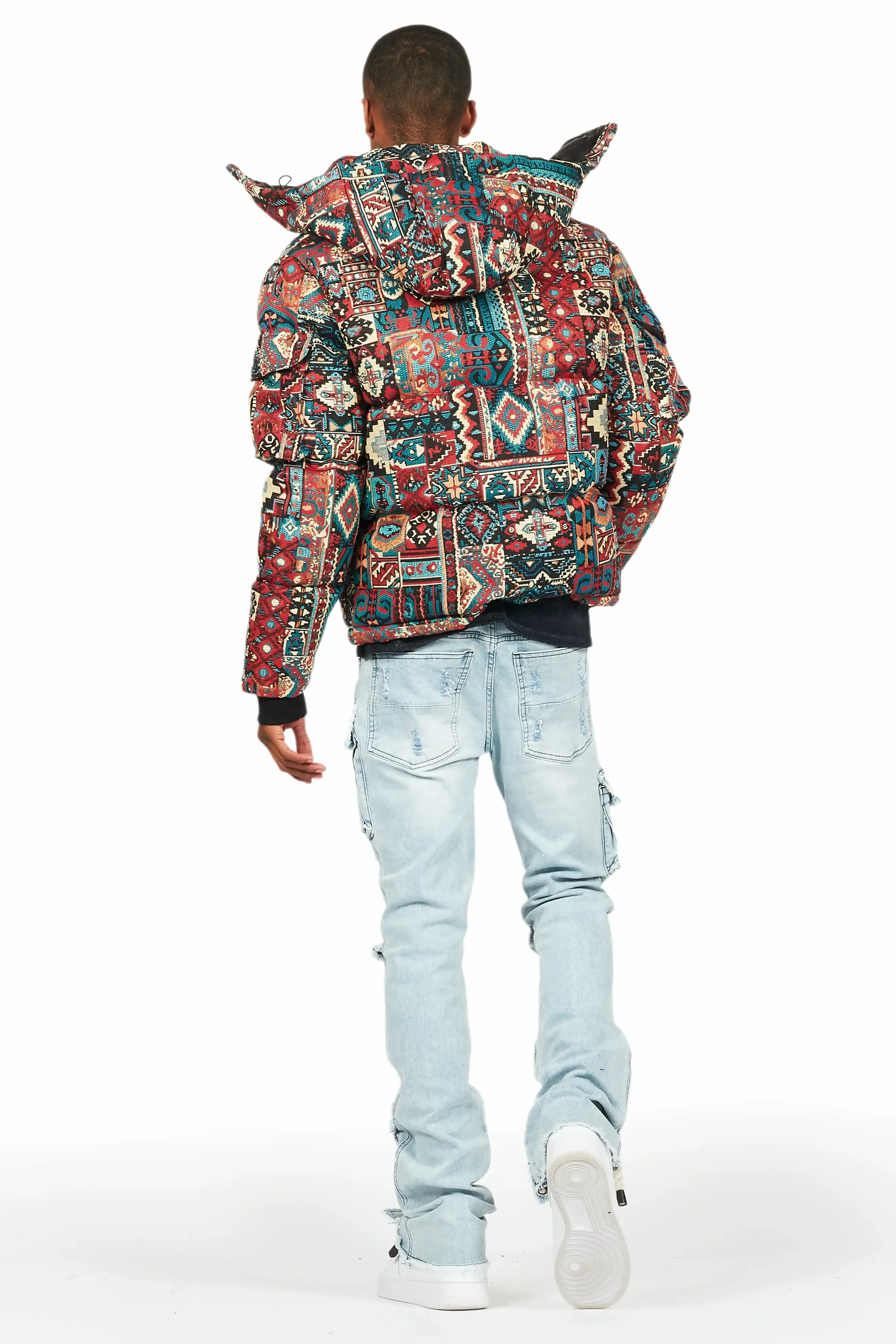 Orien Blue Painter Stacked Flare Jean sold by Rockstar Original product image thumbnail 5