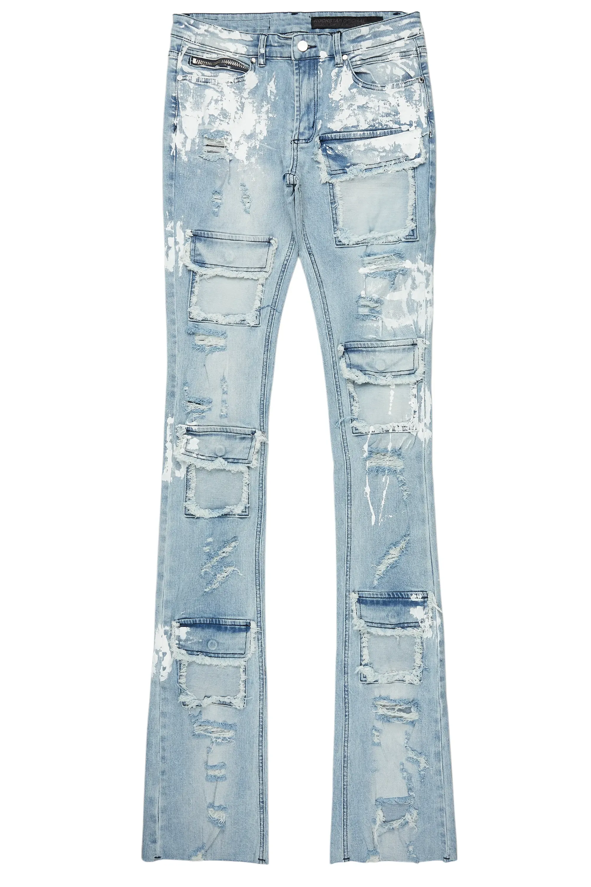 Edan Blue Painter Super Stacked Flare Jean sold by Rockstar Original product image thumbnail 2