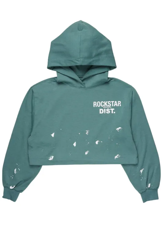 Jaleisha Sage Crop Hoodie made by Rockstar Original