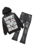Tarl Black Hoodie/Stacked Flare Jean Bundle sold by Rockstar Original