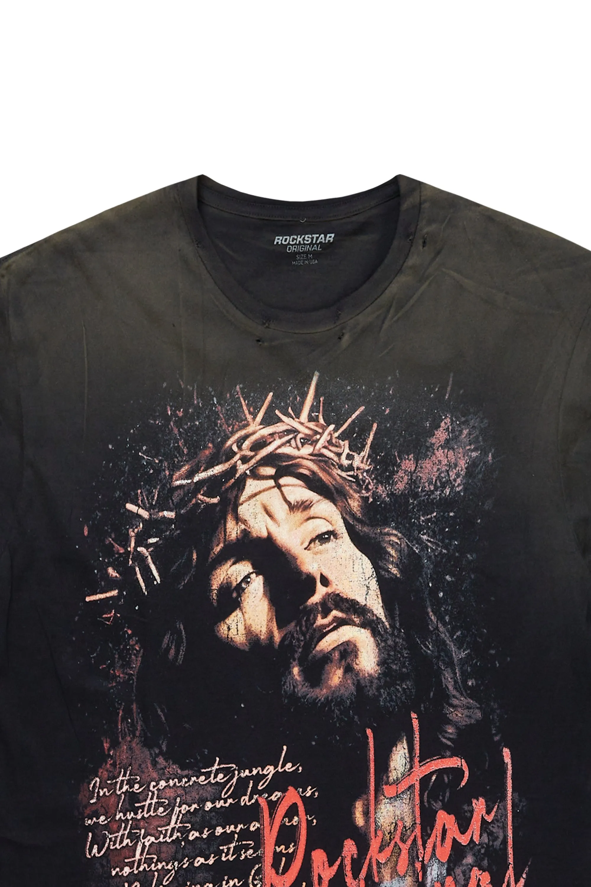 Nalu Black Graphic Muscle T-Shirt sold by Rockstar Original product image thumbnail 2