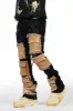 Monet Black Stacked Flare Jean sold by Rockstar Original