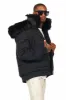 Langston Black Puffer Jacket with Fur Hood sold by Rockstar Original