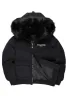 Langston Black Puffer Jacket with Fur Hood sold by Rockstar Original