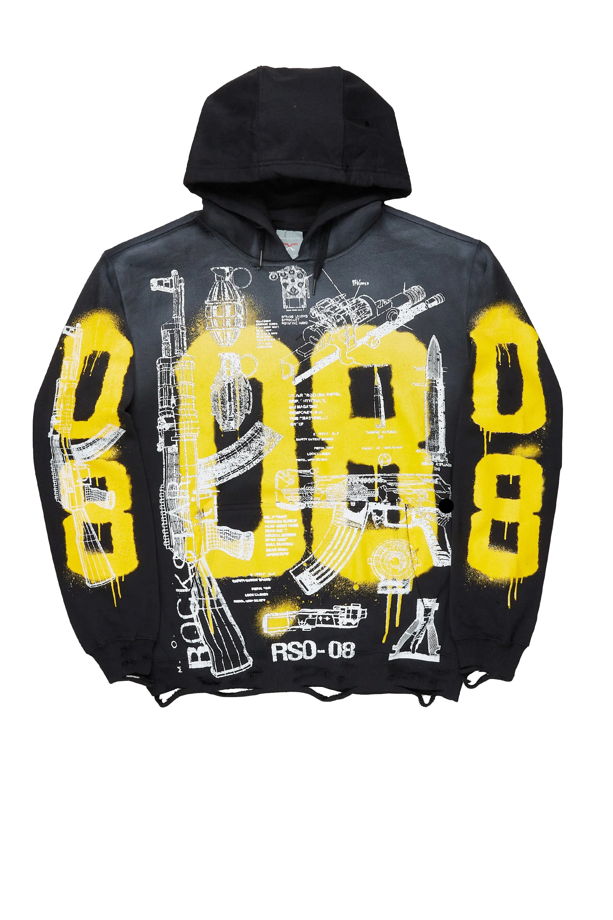 Nesta Black Graphic Hoodie sold by Rockstar Original