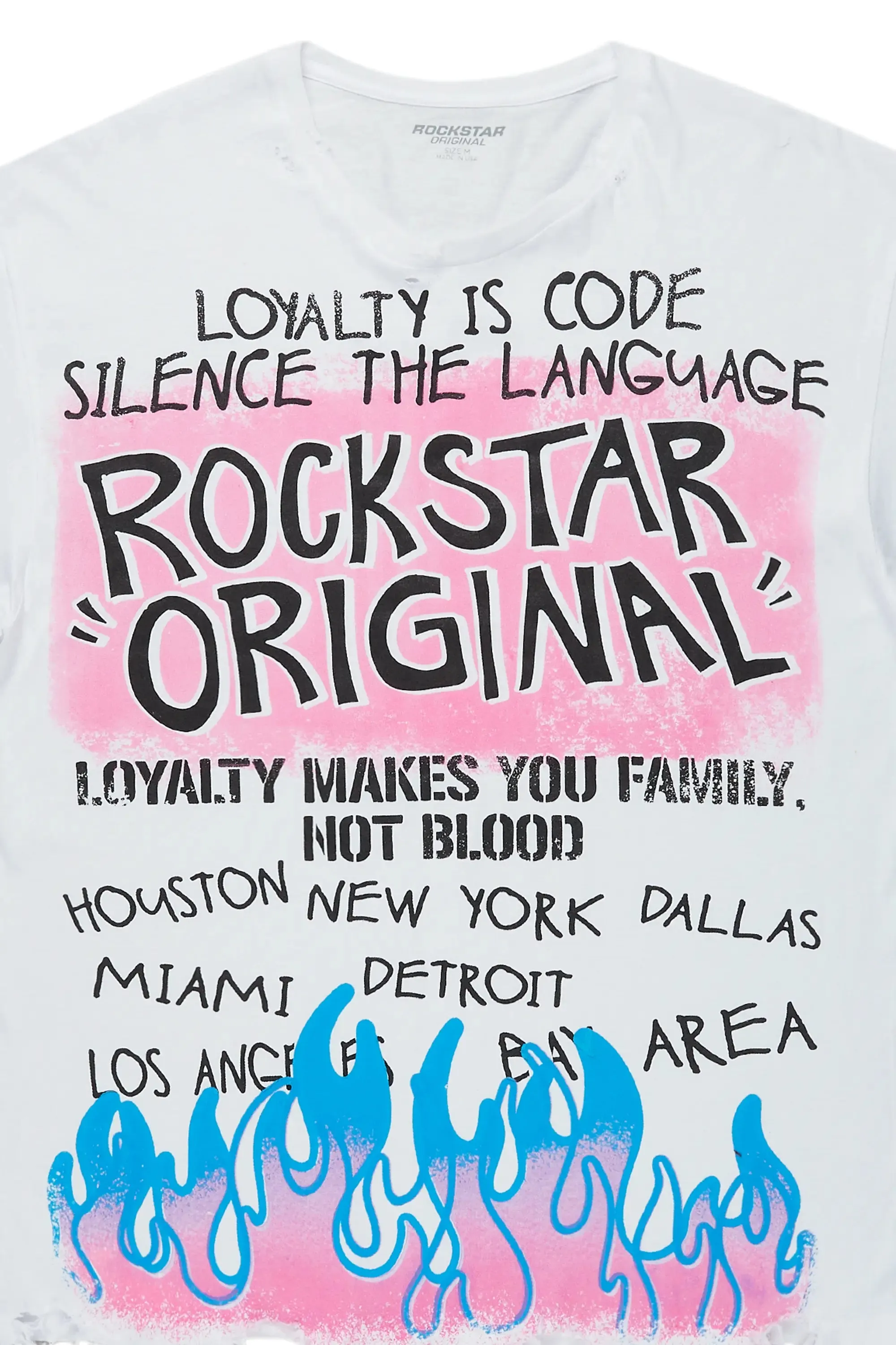 Beno White Oversized Graphic T-Shirt sold by Rockstar Original product image thumbnail 2