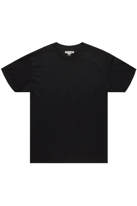 Basic Black Rockstar Plain T-Shirt made by Rockstar Original