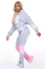 Kaliyah Heather Grey Super Stacked Trackset sold by Rockstar Original