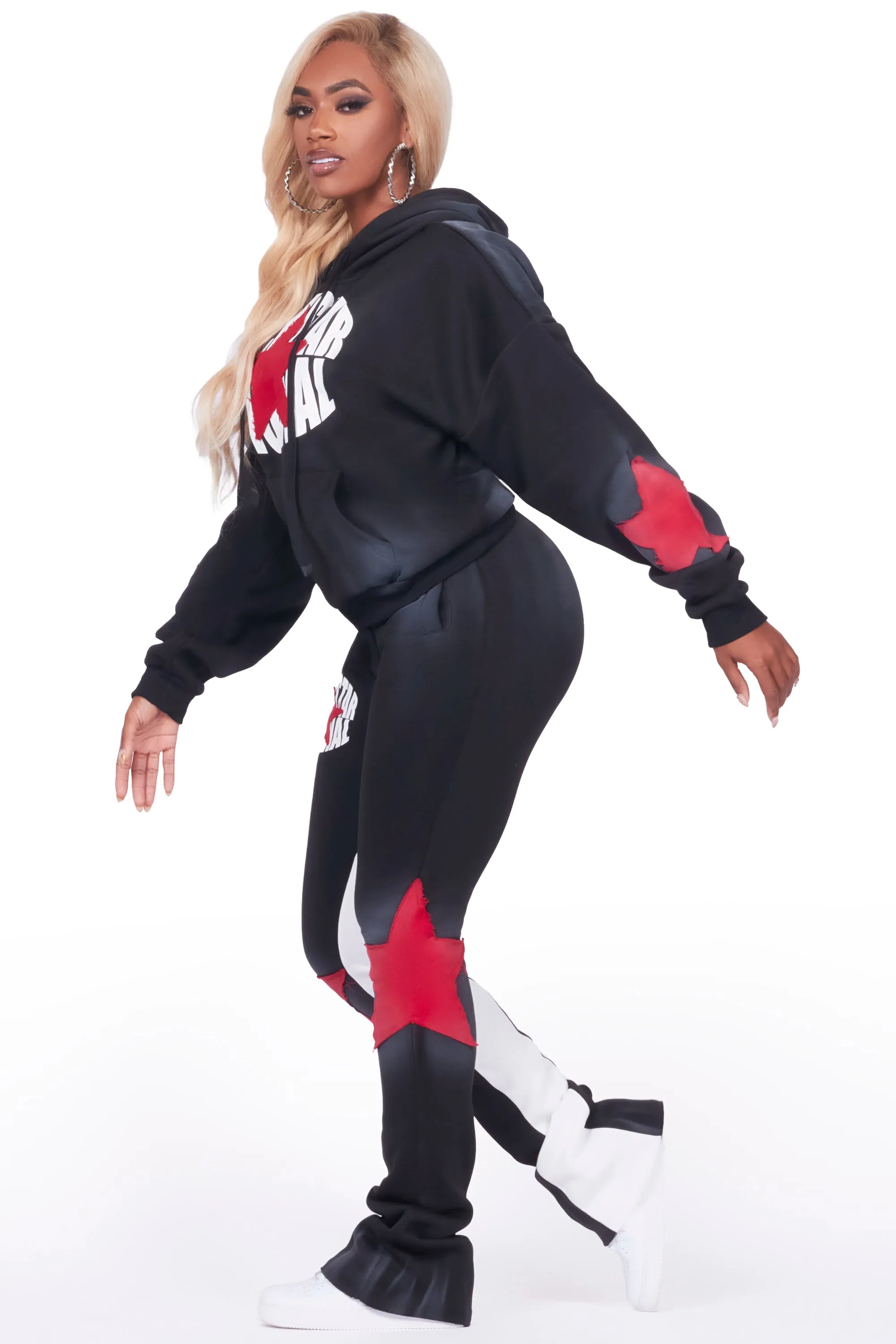 Kaliyah Black Super Stacked Trackset sold by Rockstar Original product image thumbnail 5