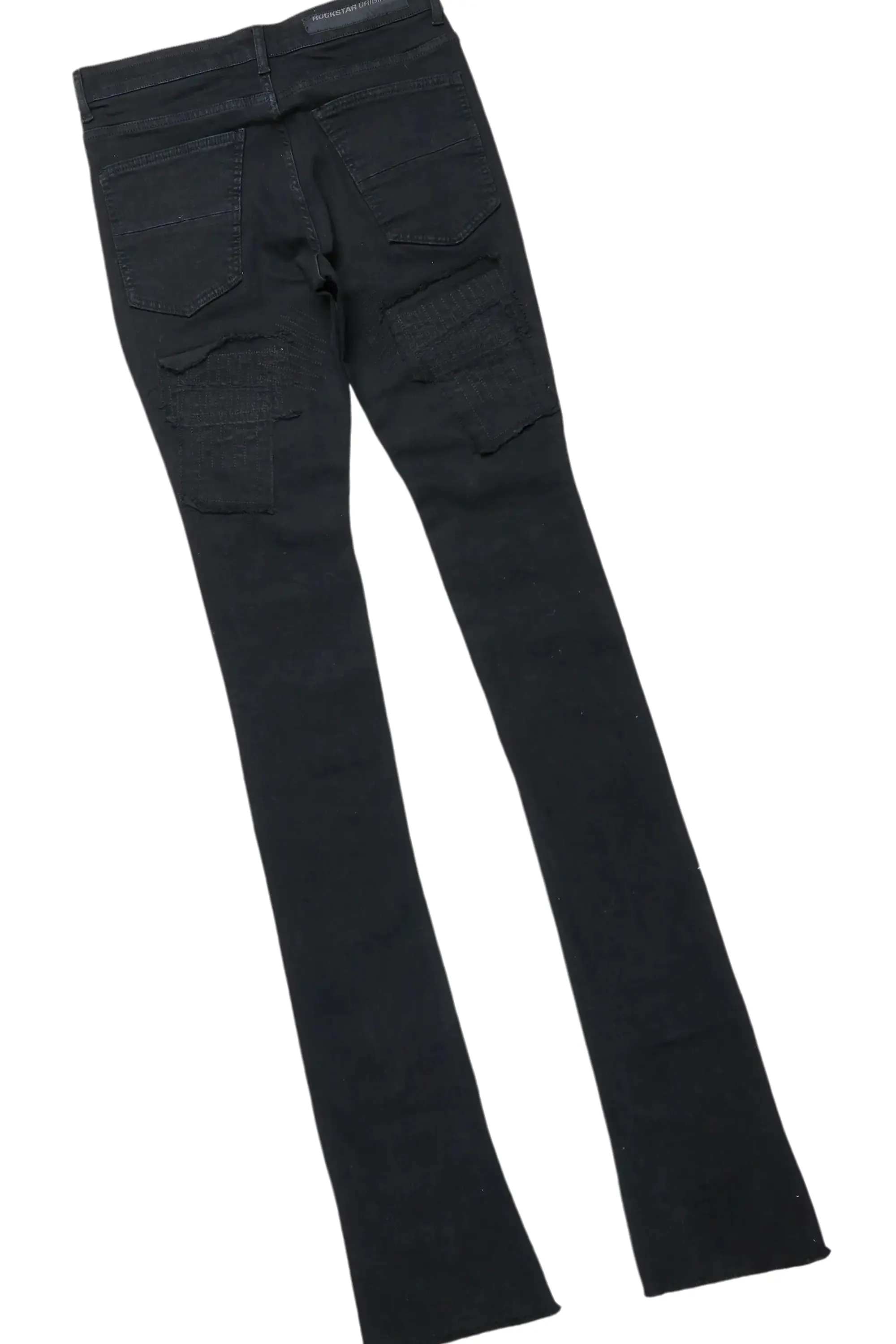 Bedros White/Black Double Layer T-Shirt & Camden Super Stacked Flare Jean Bundle sold by Rockstar Original product image thumbnail 4