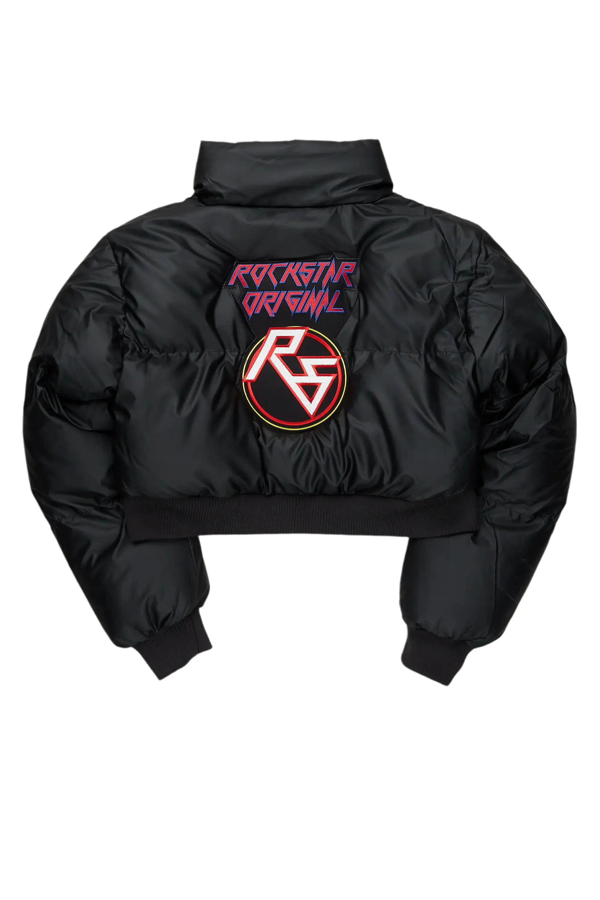 Genese Black Puffer Jacket sold by Rockstar Original product image thumbnail 4