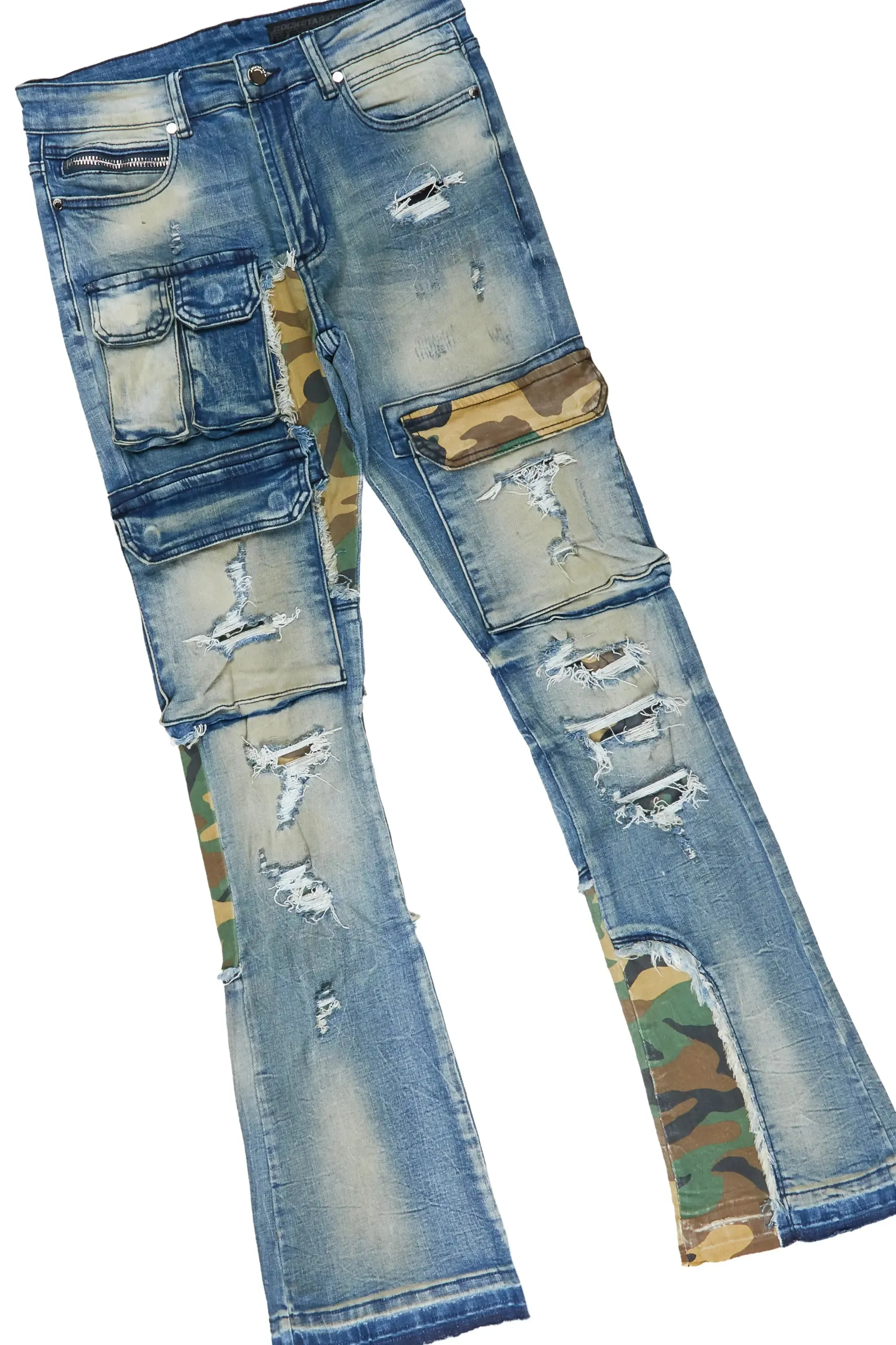 Beno Black Long Sleeve T-Shirt & Zeta Super Stacked Flare Jean Bundle sold by Rockstar Original product image thumbnail 3