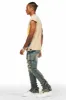 Gentry Tint Blue Stacked Flare Jean sold by Rockstar Original