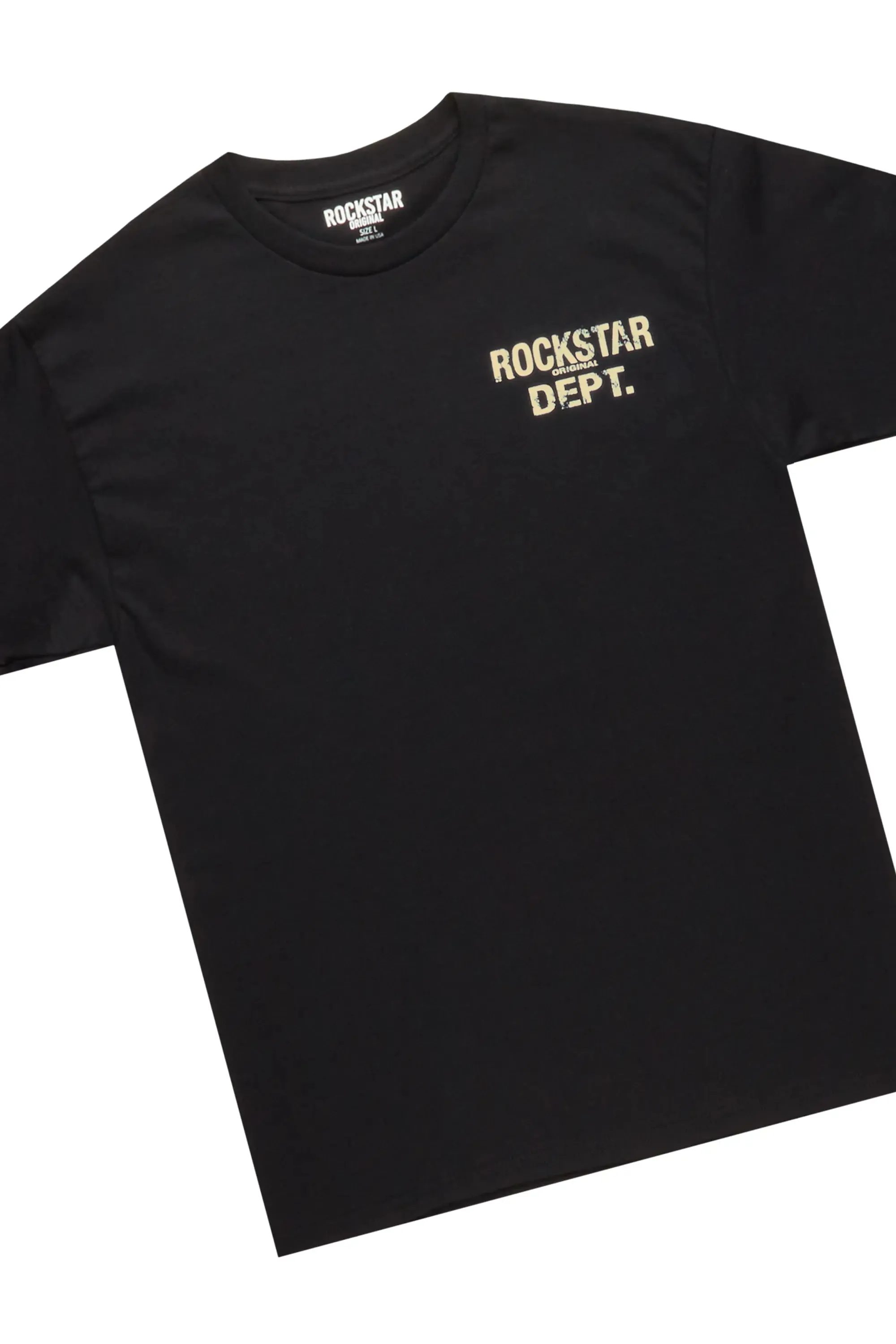 Lake Black T-Shirt & Nard Stacked Flare Tapestry Jean Bundle sold by Rockstar Original product image thumbnail 2