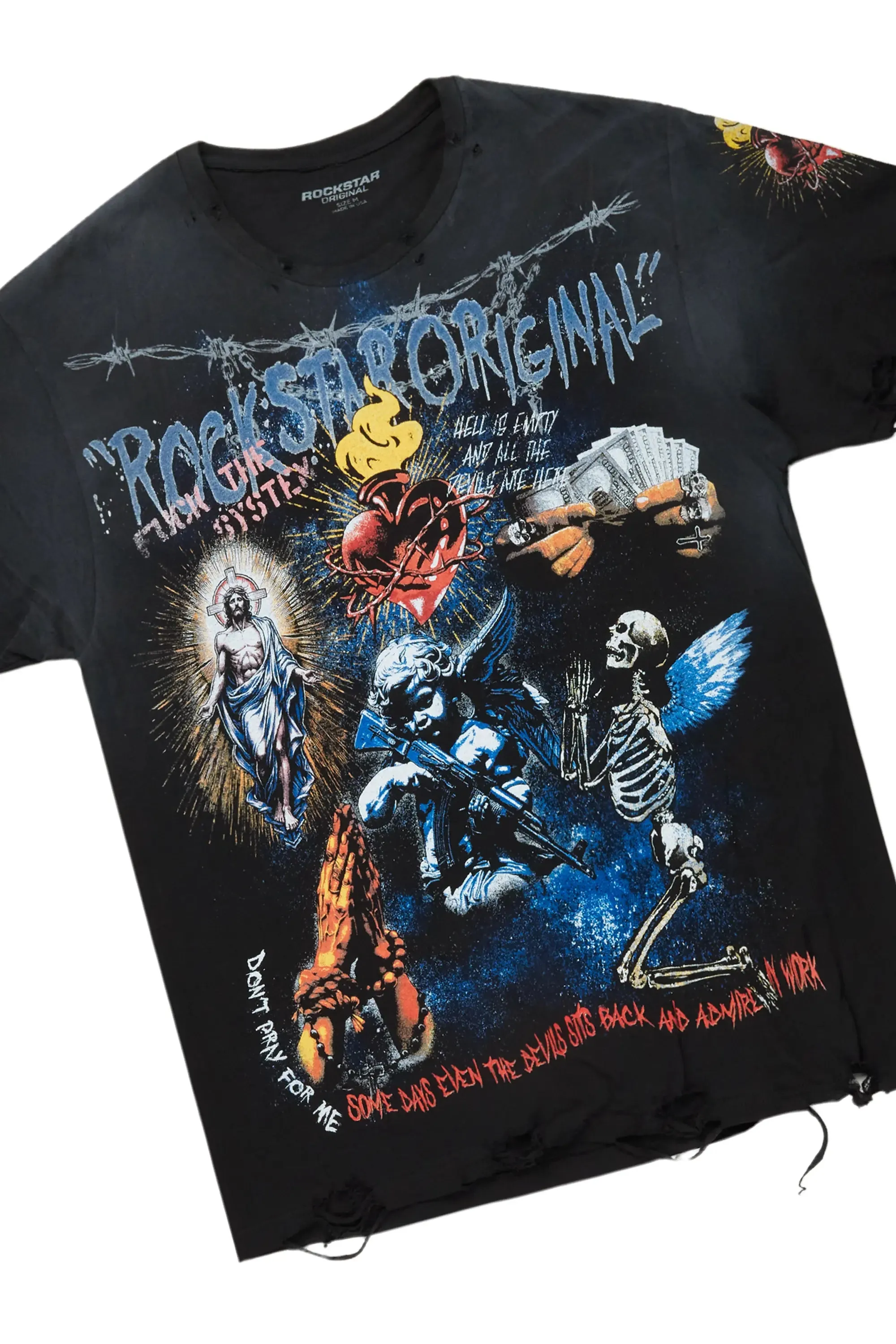 Innis Black T-Shirt & Lenz Baggy Jean Bundle sold by Rockstar Original product image thumbnail 2